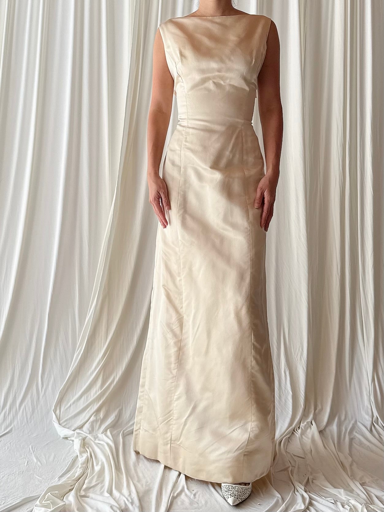 1960s Silk Shift Dress - S/M