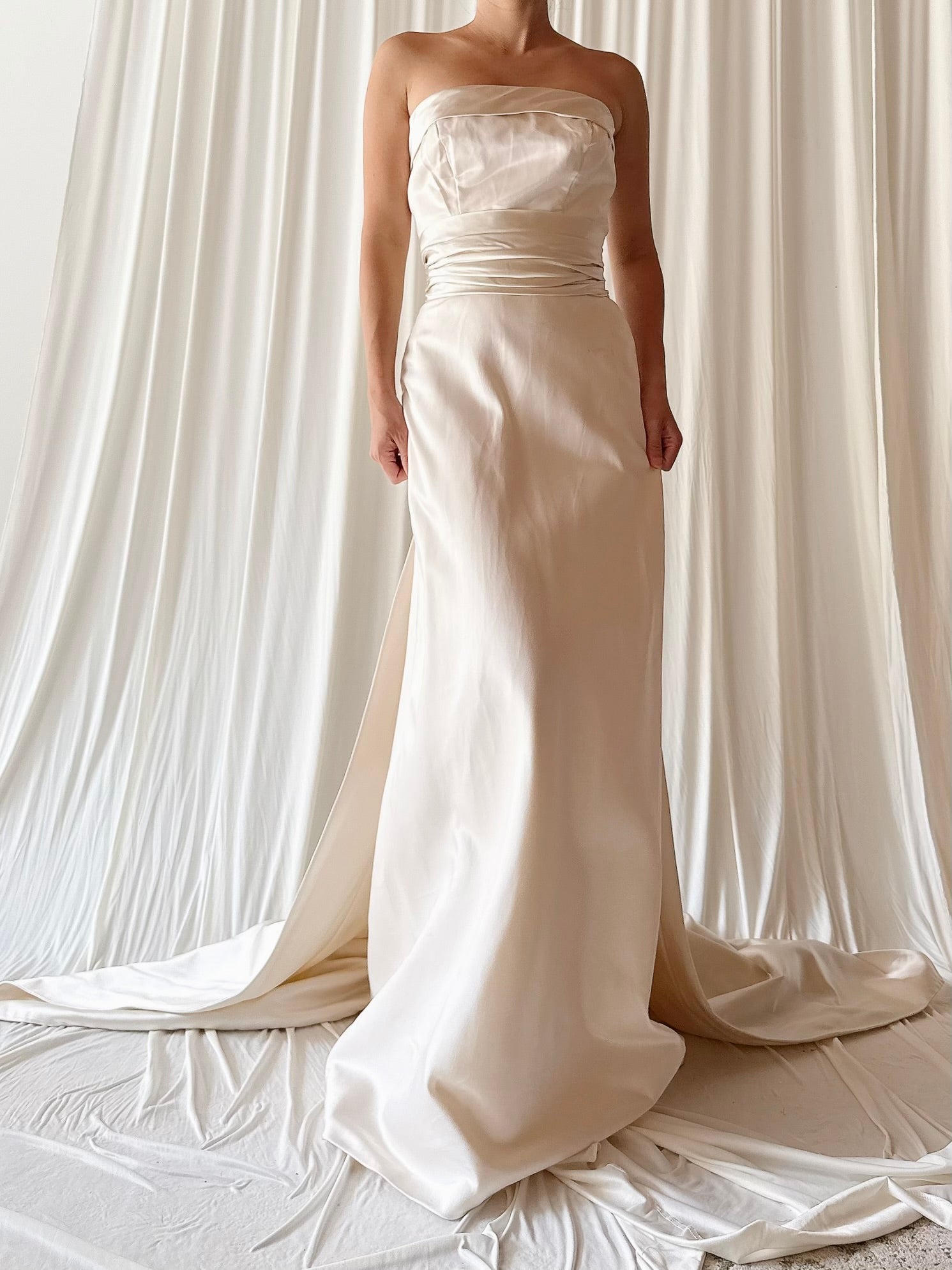 Vintage Priscilla Boston Strapless Gown - 0/XXS