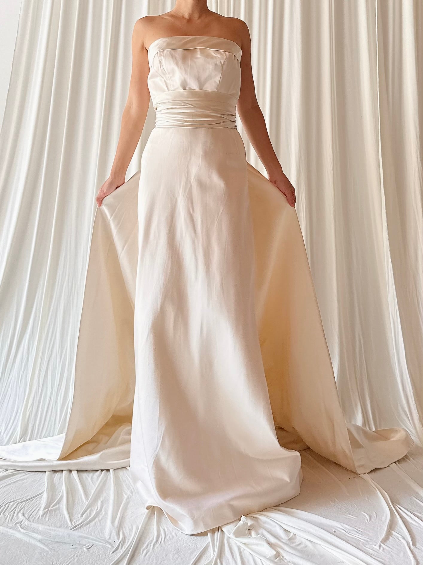 Vintage Priscilla Boston Strapless Gown - 0/XXS
