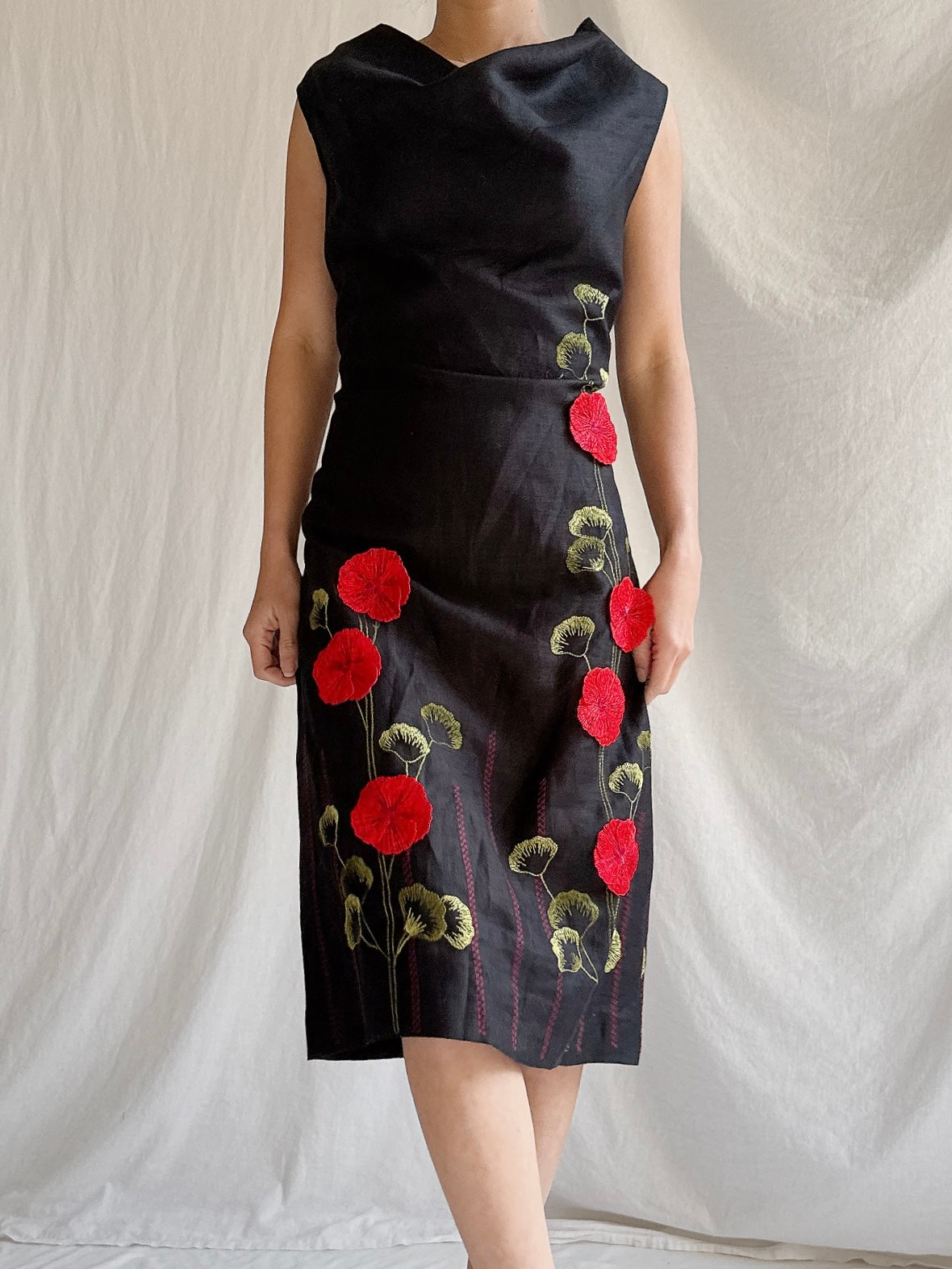 Vintage Cottonade Paris Shift Dress - M