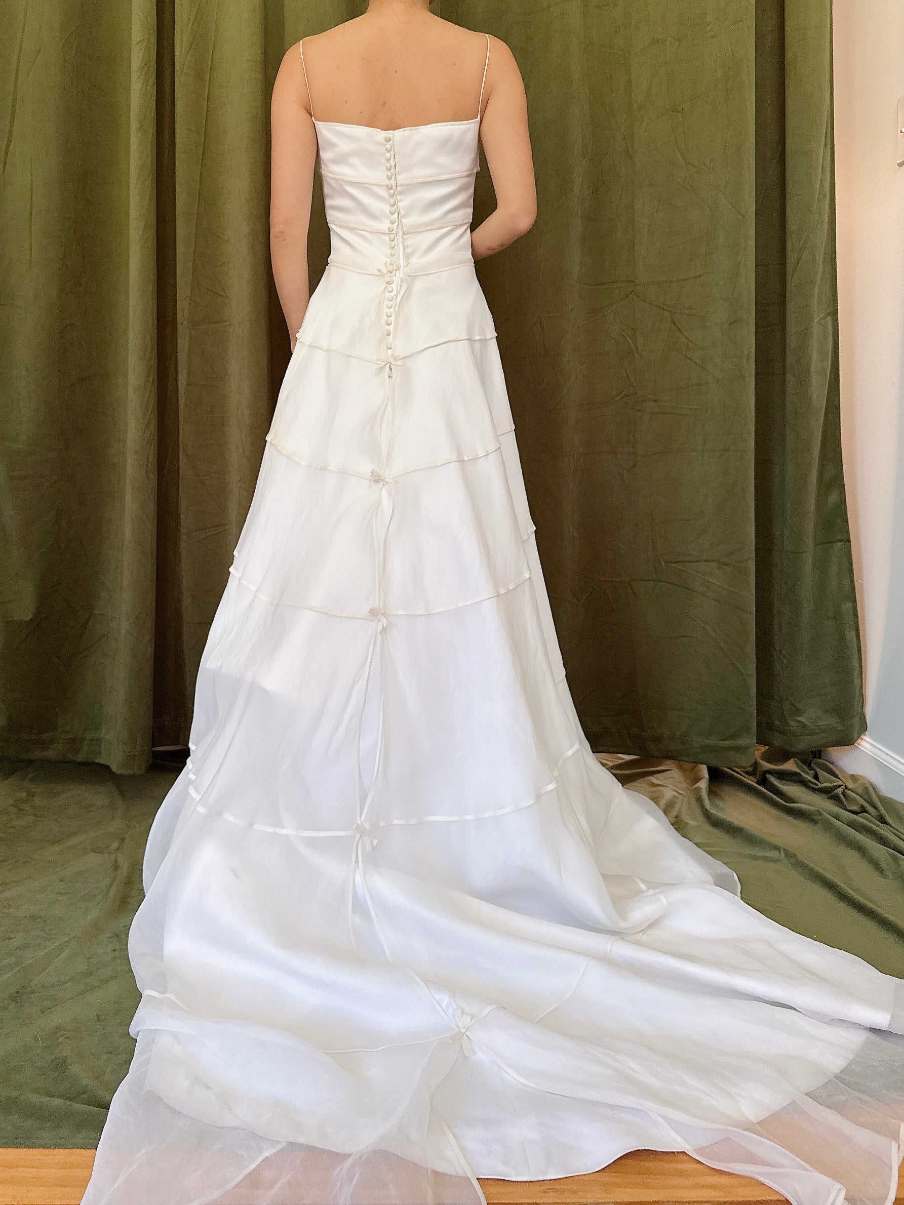 Vintage Silk Organza Gown - XS/4