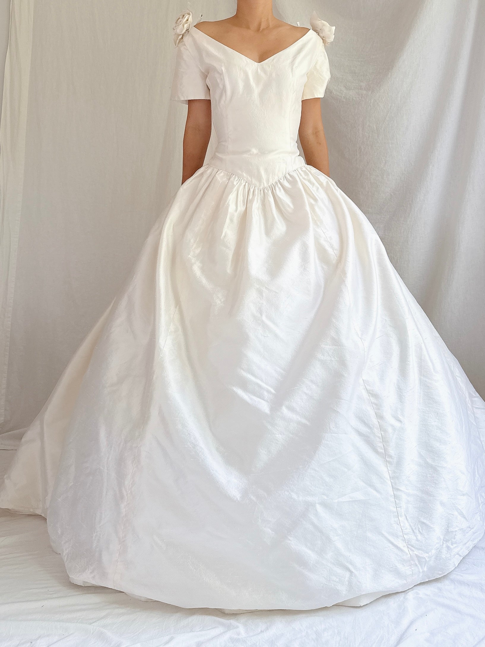 Vintage Lazaro Silk Gown - S