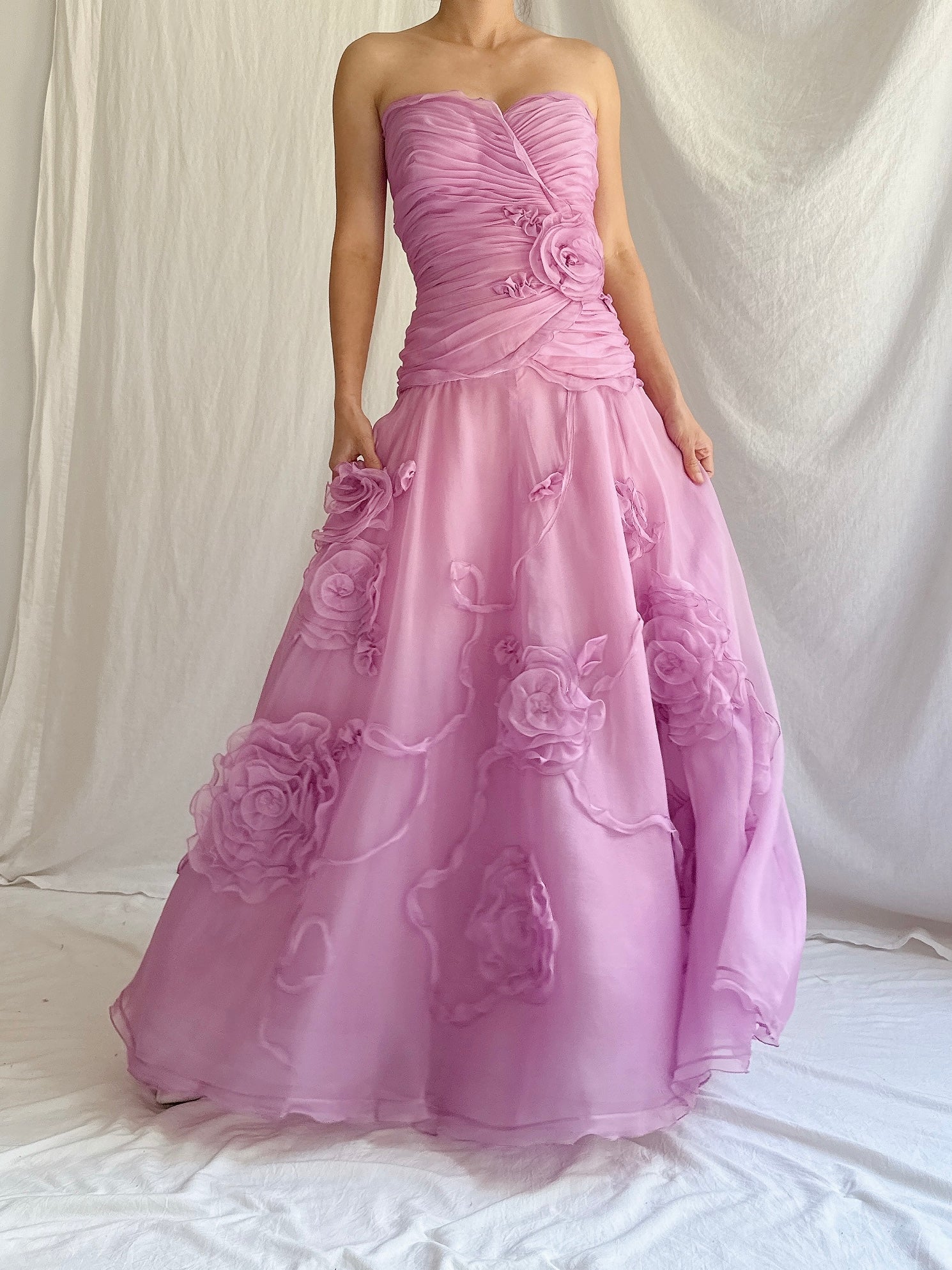 1990s Bellville Sassoon Silk Organza Dress - M/UK 12/14
