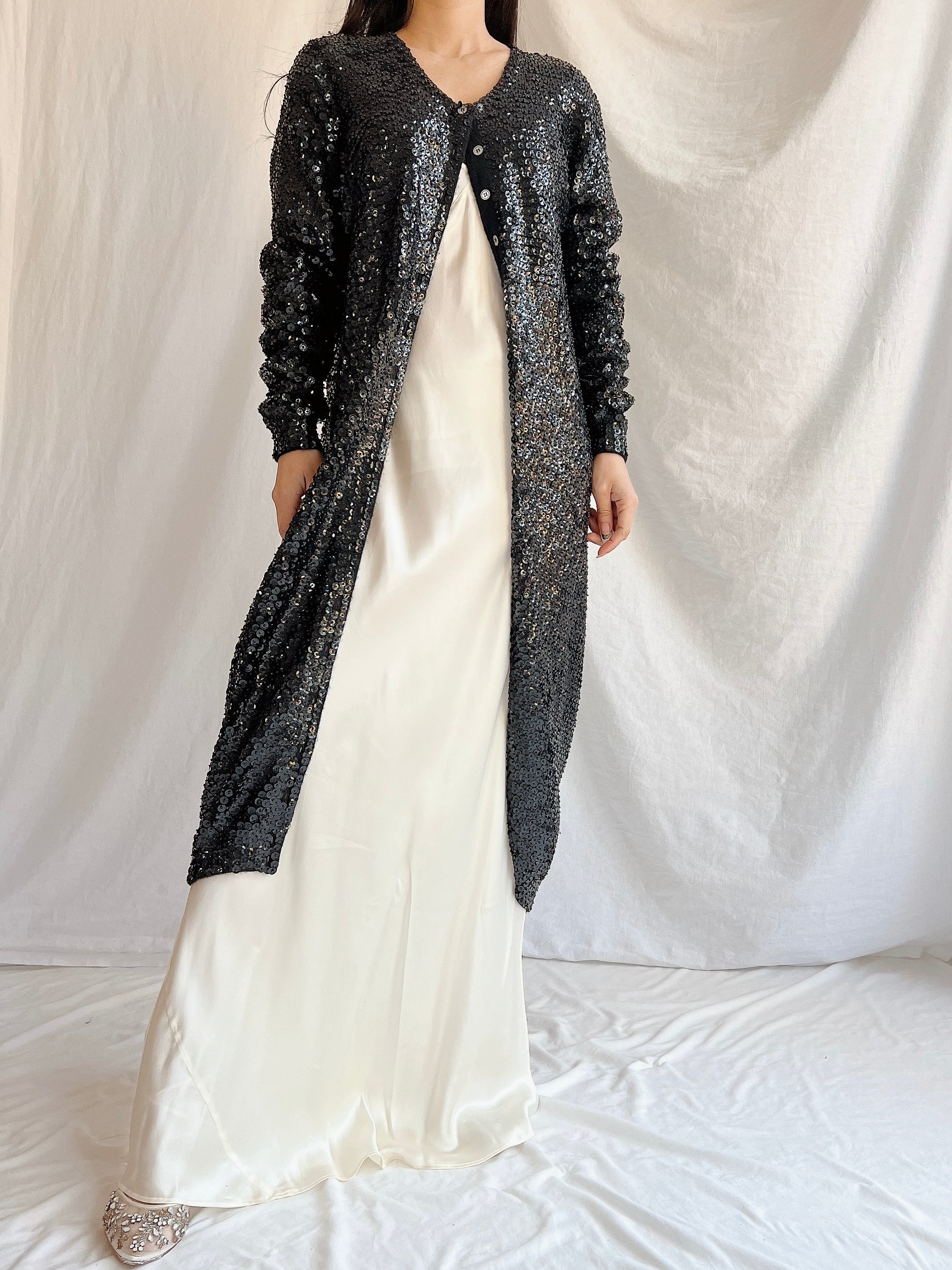 Vintage Norma Kamala Wool Sequins - M
