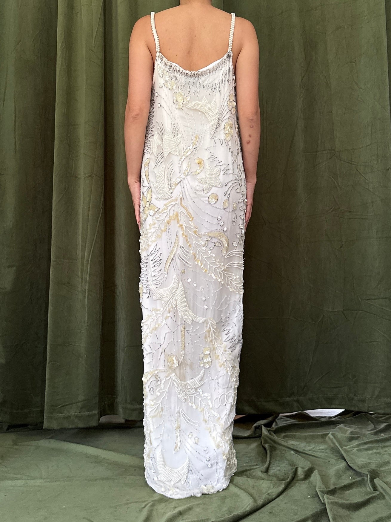 Vintage Stars Beaded Gown - M