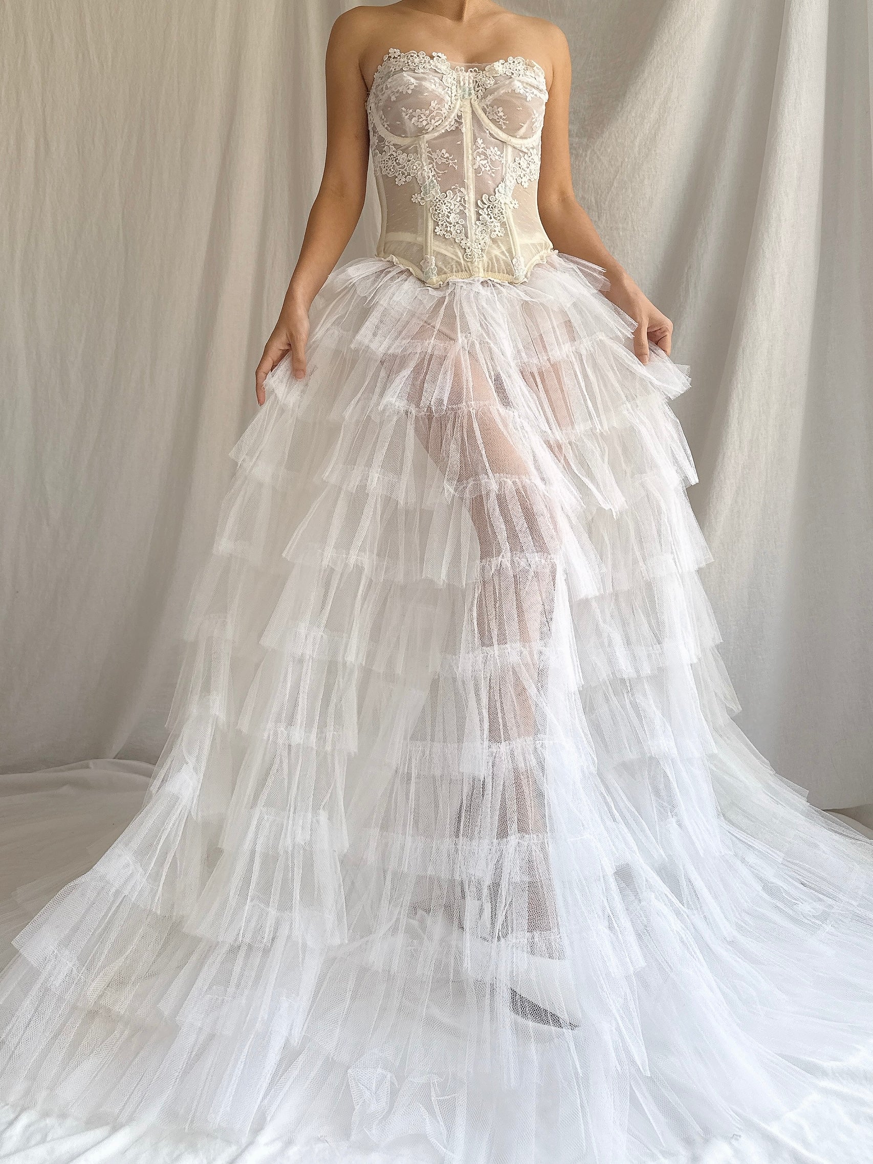 Vintage 2-Piece Tulle Set - XS/S