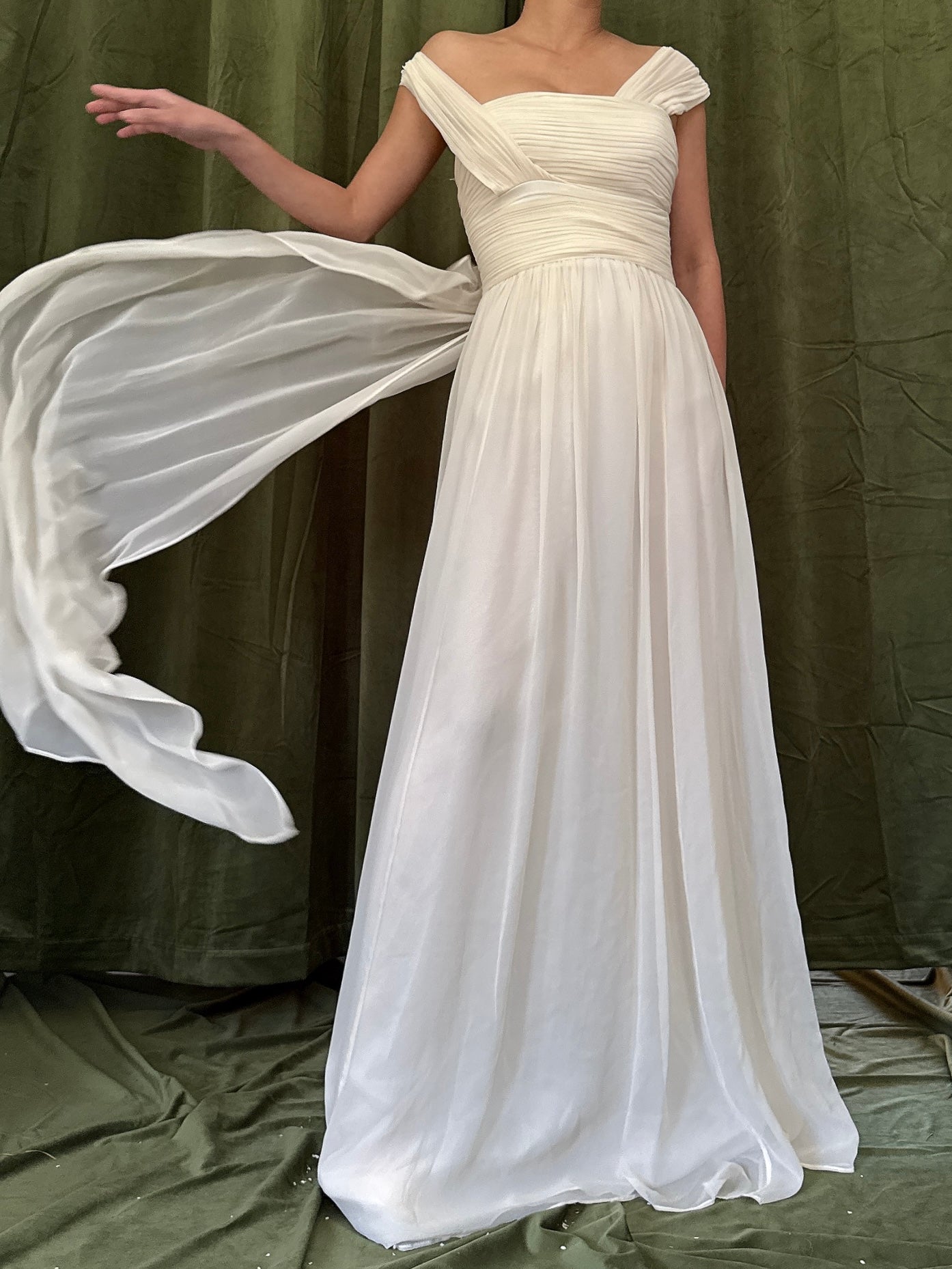 Vintage Rodriguez Silk Chiffon Gown - XS