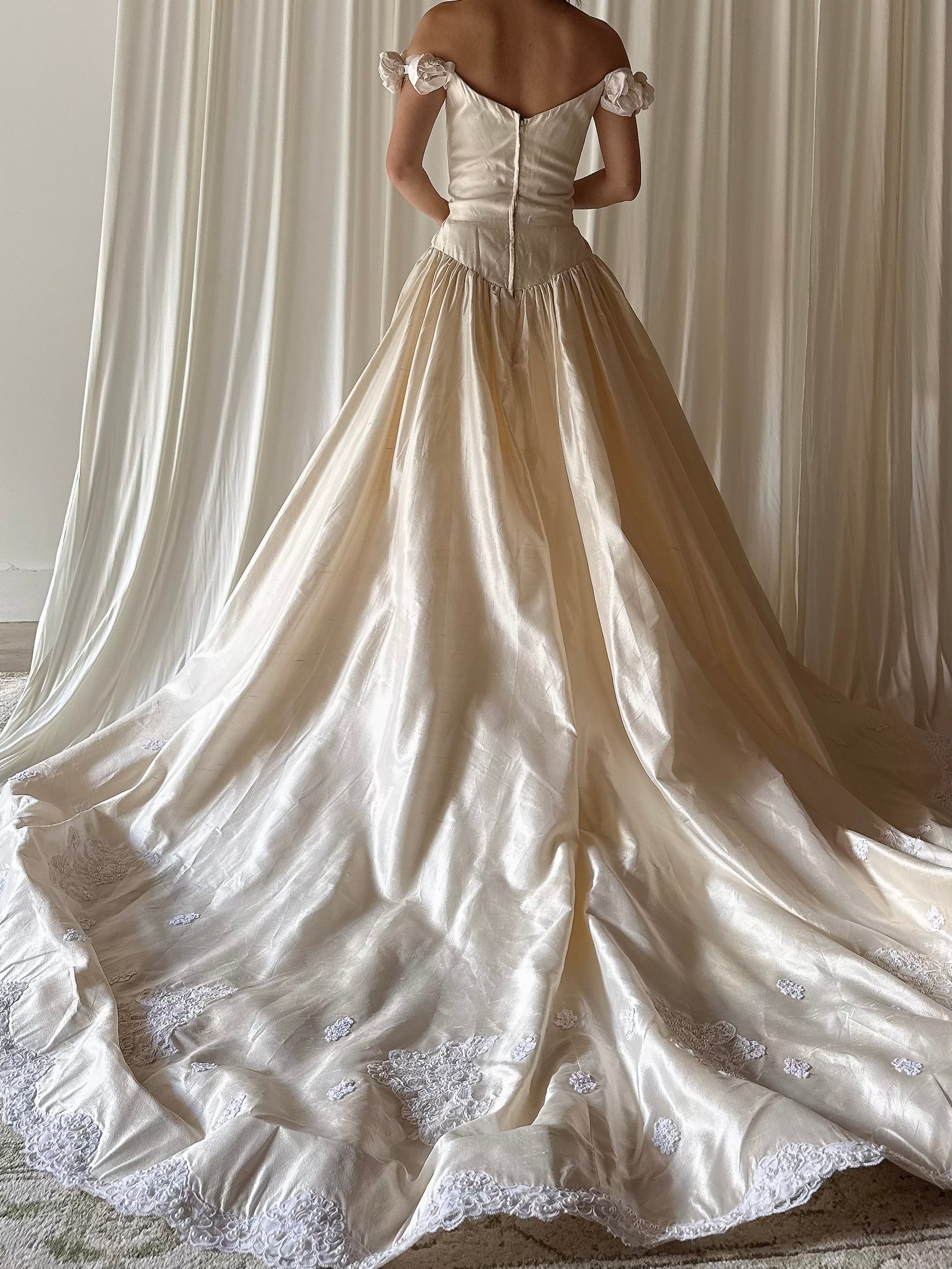 Vintage Jim Hjelm Rosette Dress - S