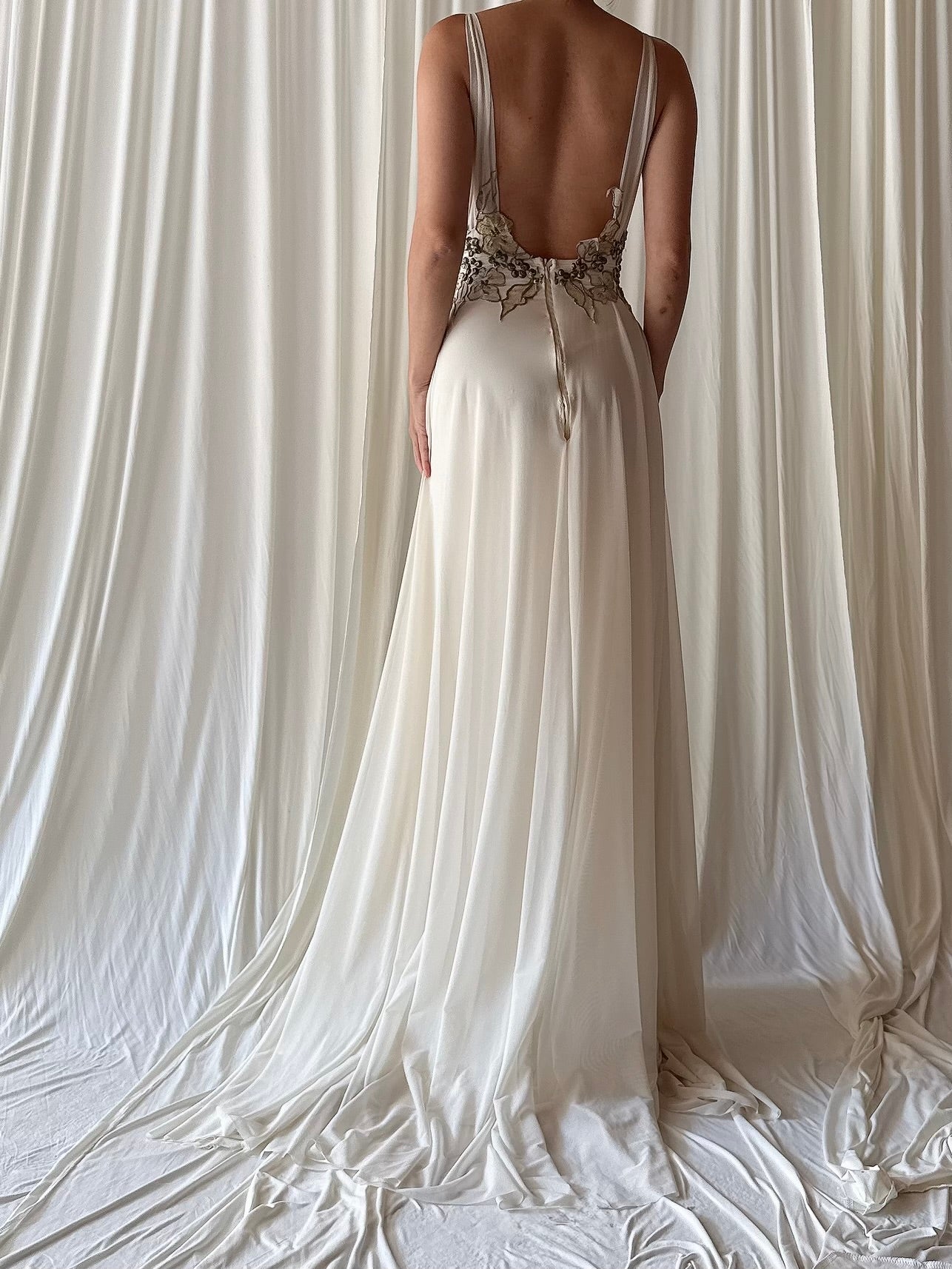 Vintage Ema Savahl Jersey Knit Gown - S