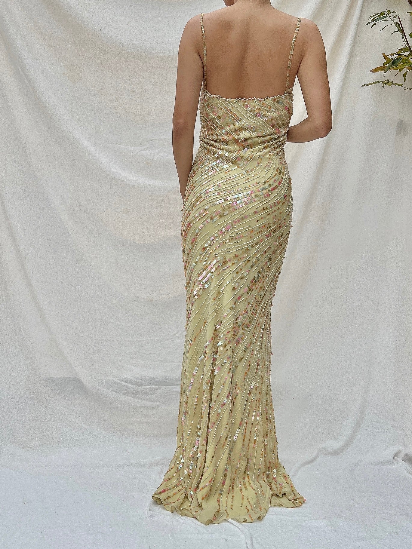 Vintage Jenny Packham Silk Bias Cut Gown - 4-8