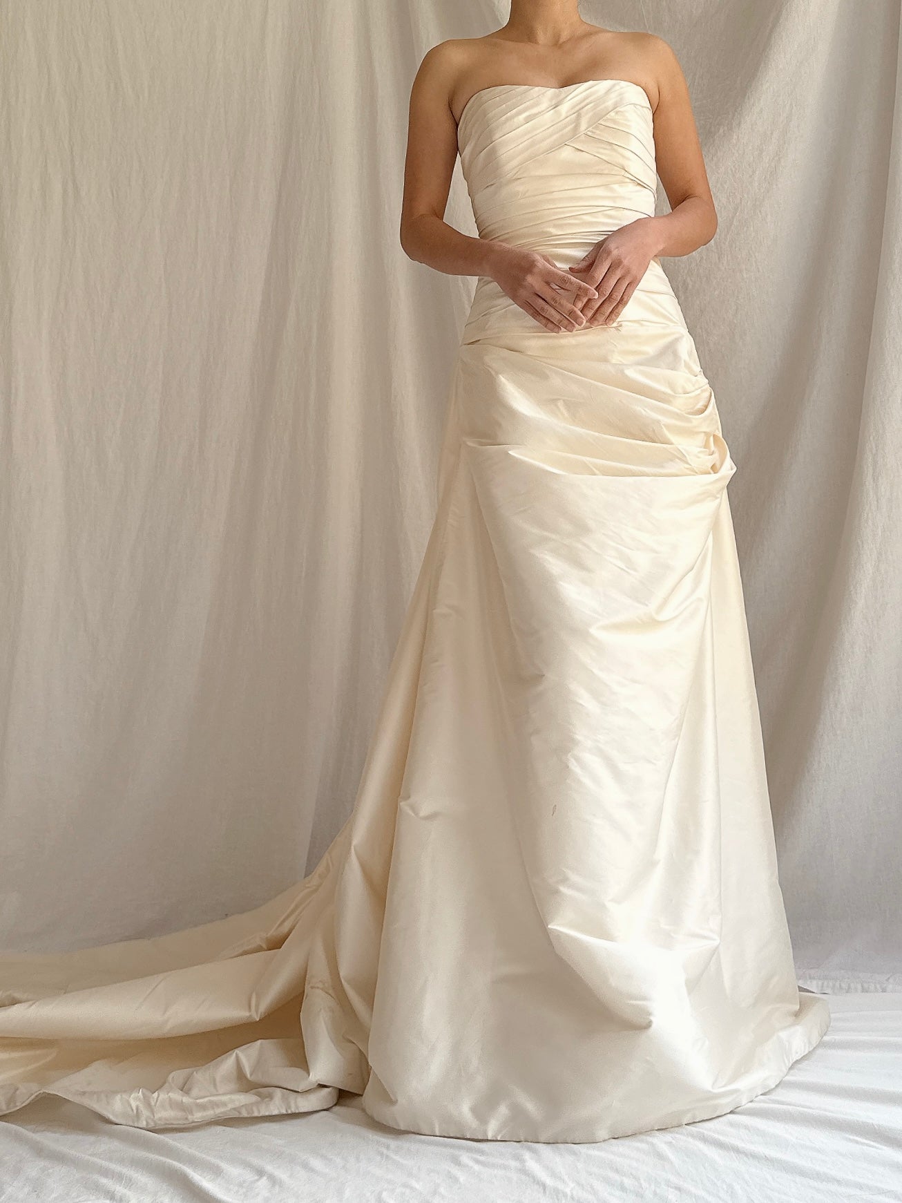 Vintage Silk Draped Gown - XS/S 2/4
