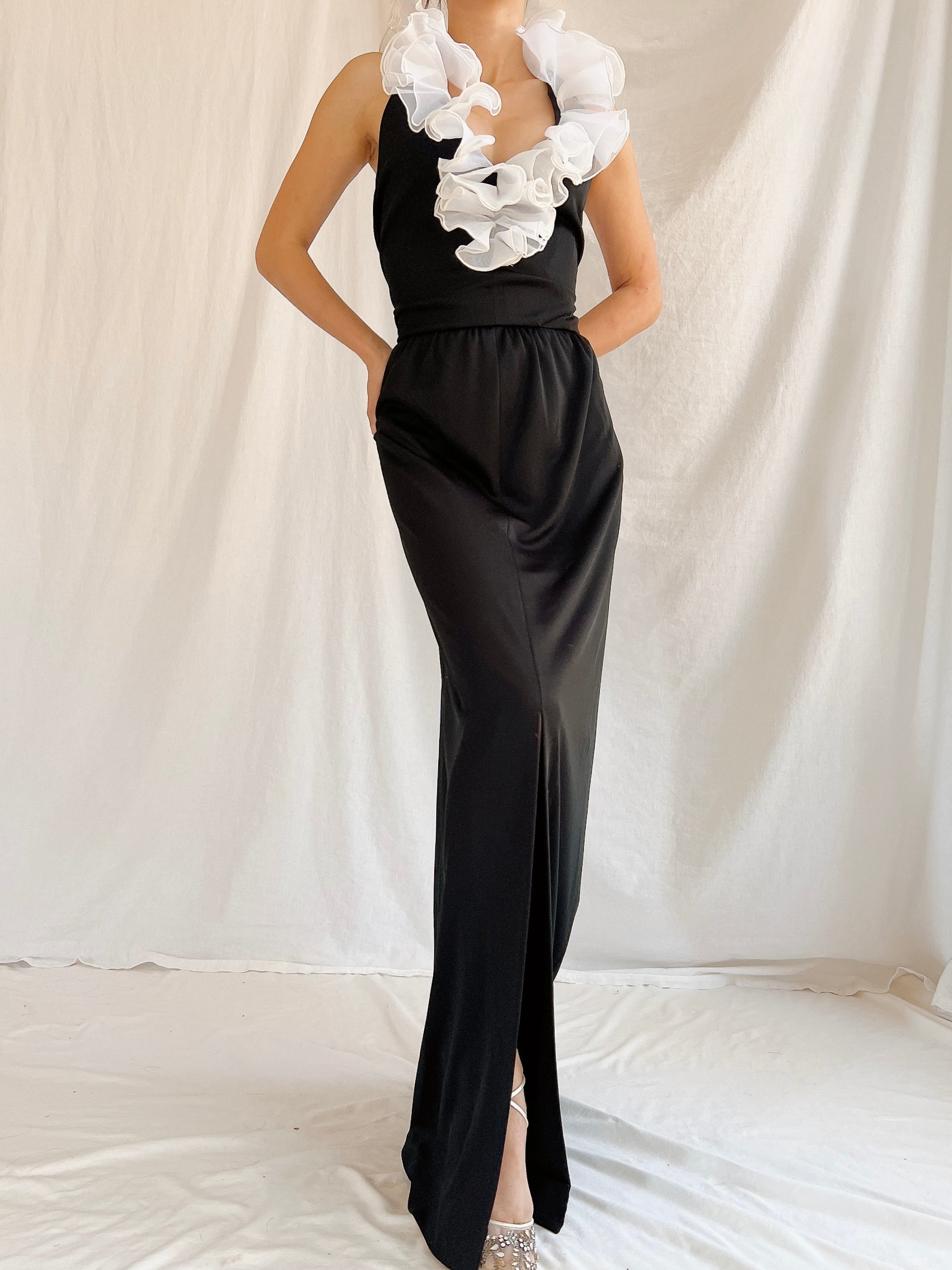 Vintage Victor Costa Jersey Dress - M