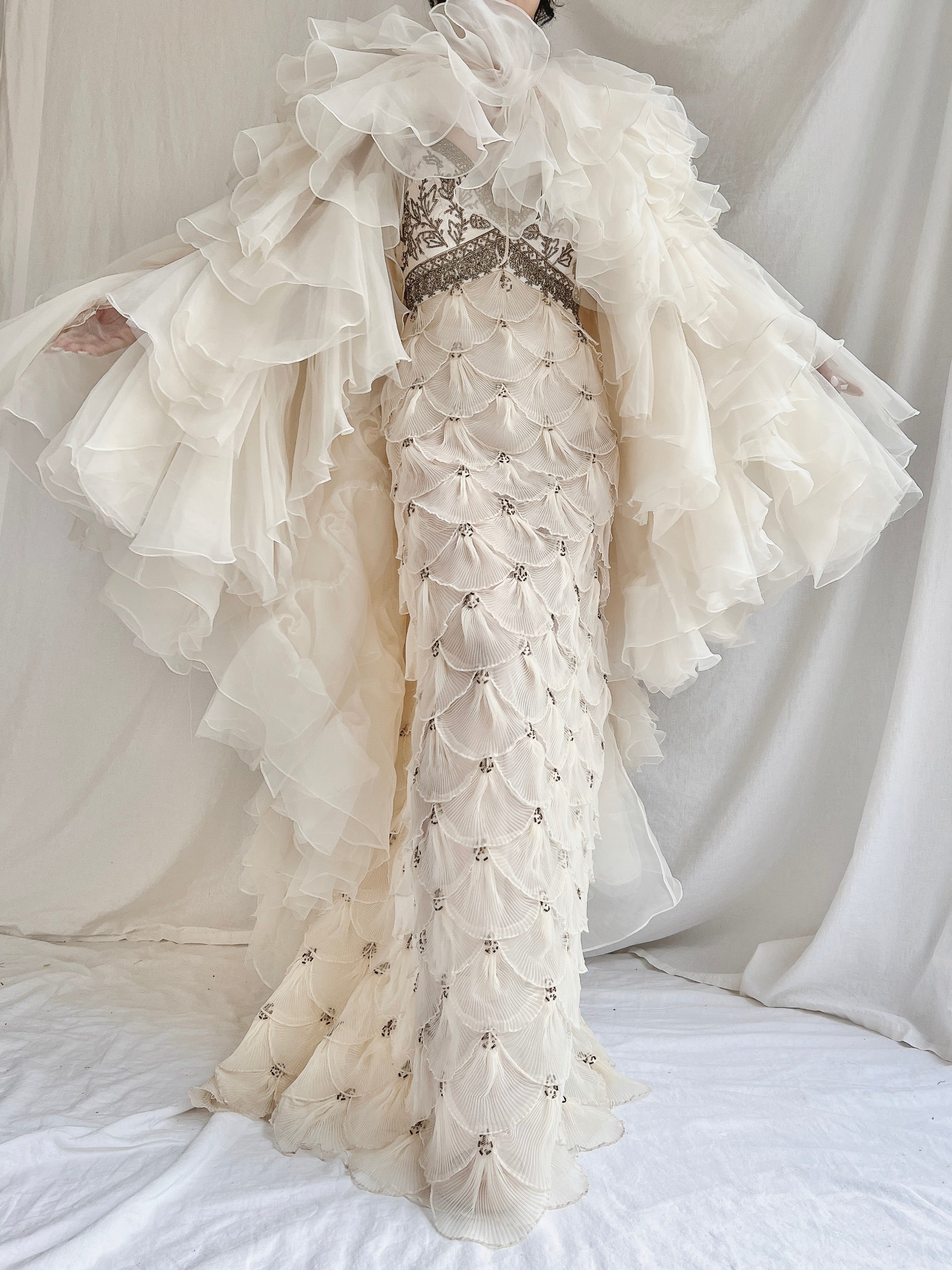 Vintage Organza Cape/Skirt - OSFA