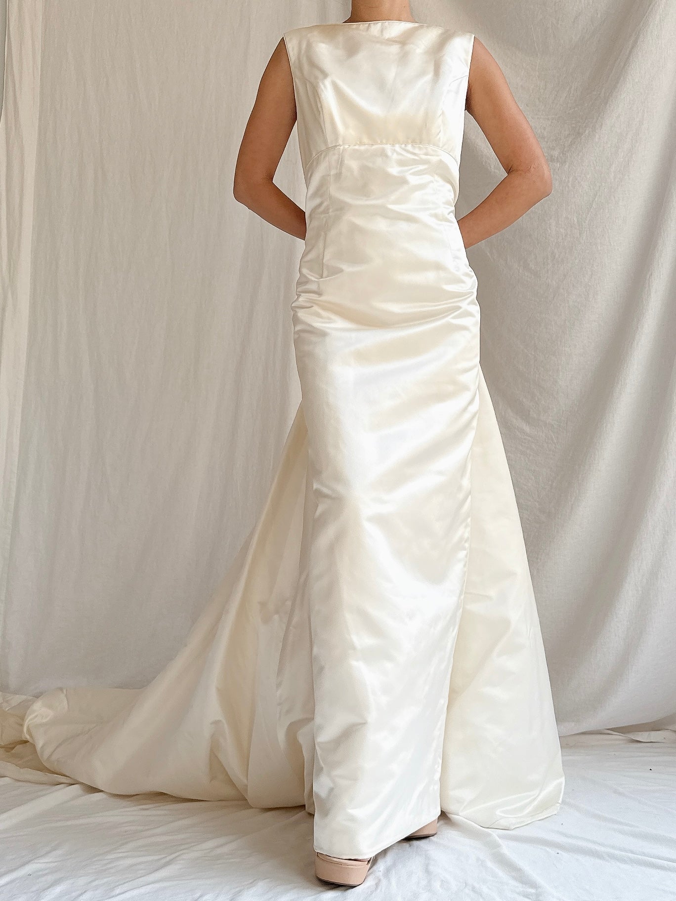 Vintage Silk 2 Piece Gown - M