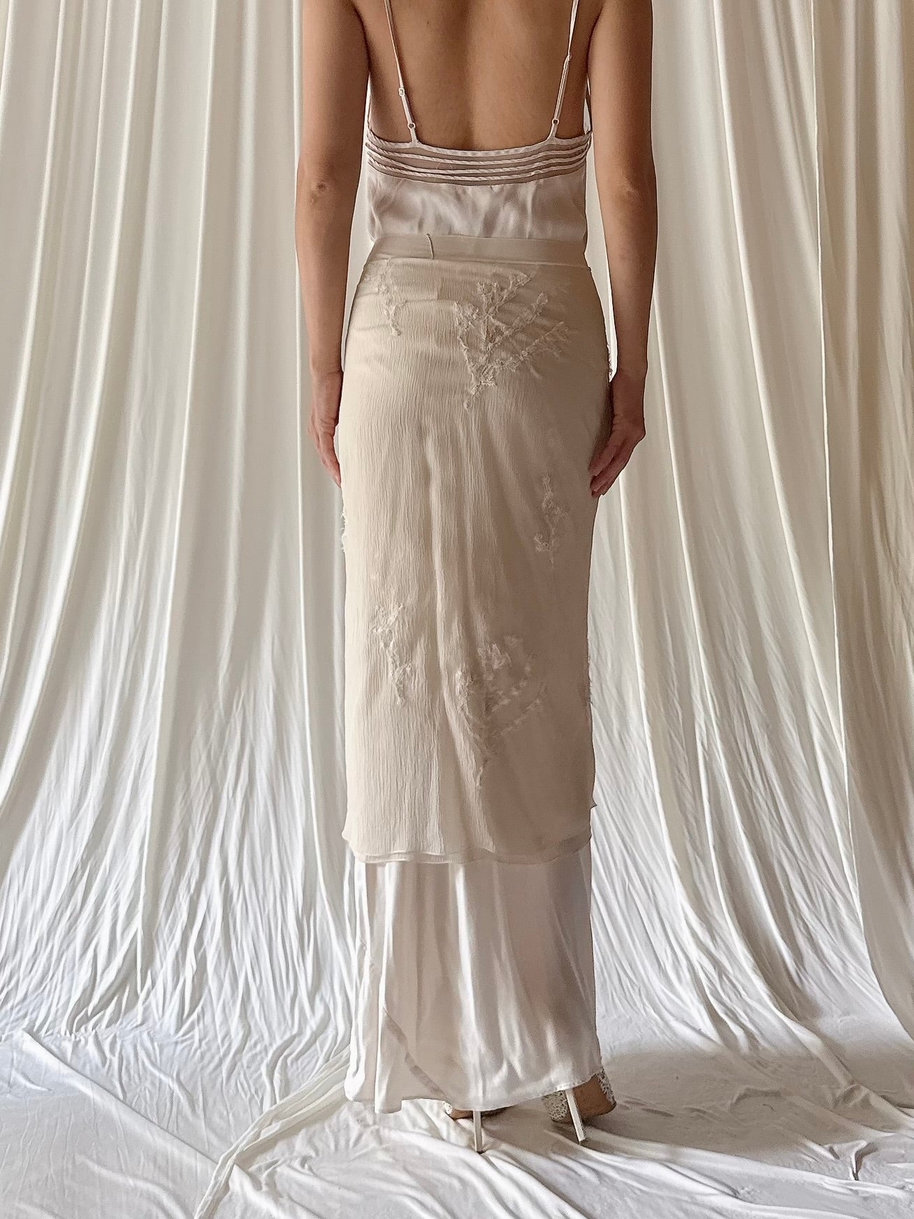 Vintage Silk Cape/Skirt - OSFM