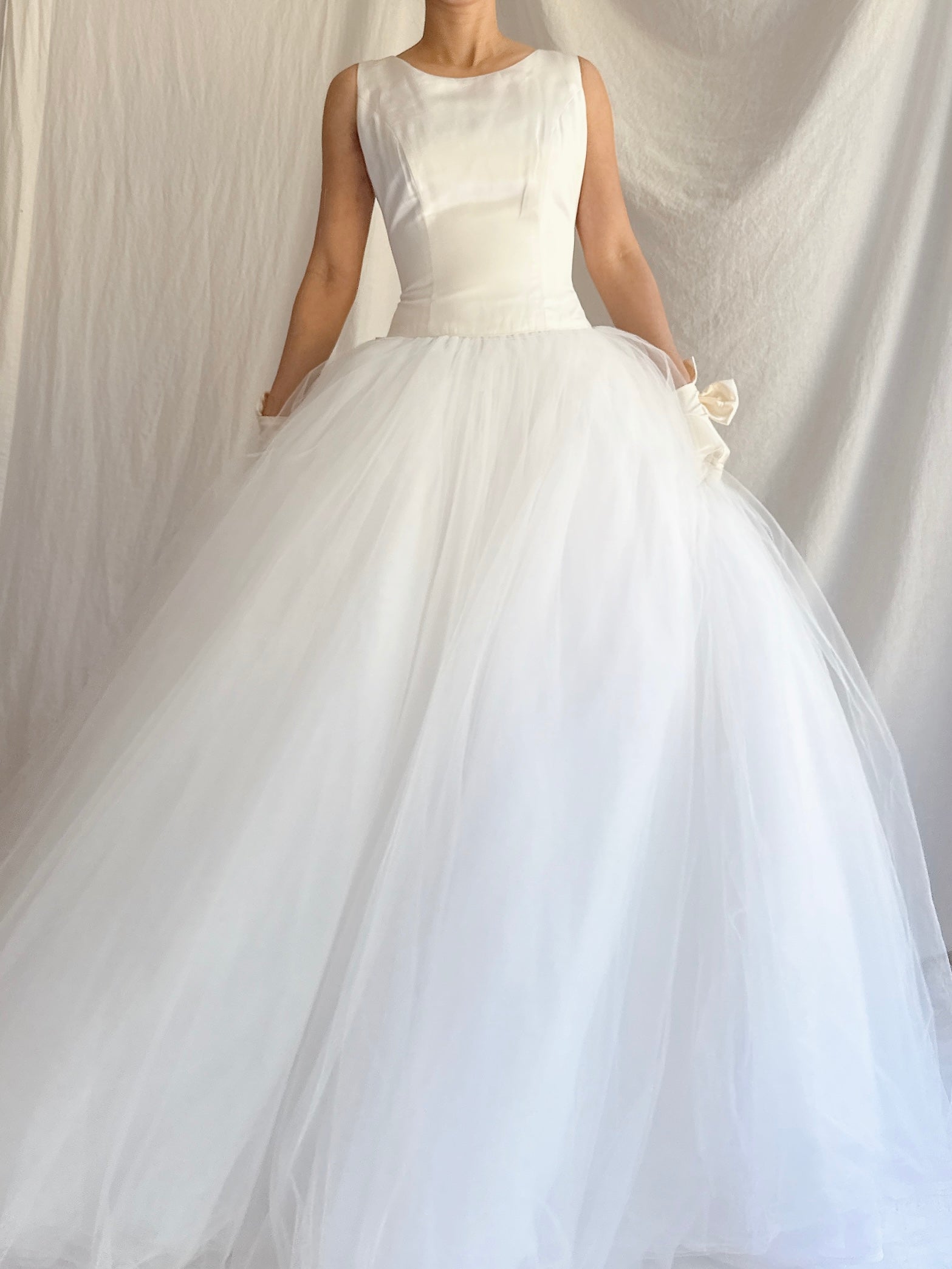 1990s Silk and Tulle Gown - XS/0