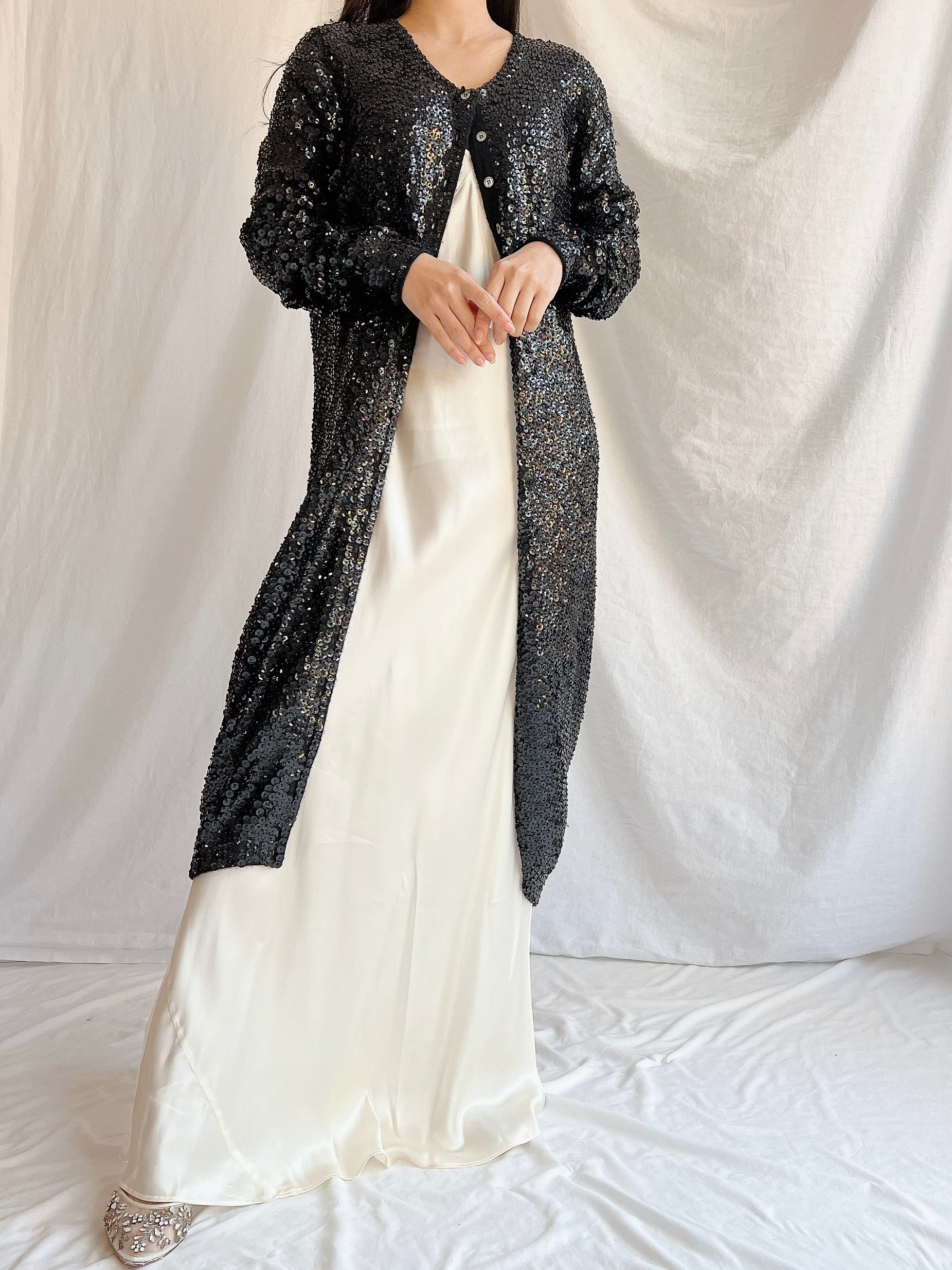 Vintage Norma Kamala Wool Sequins - M
