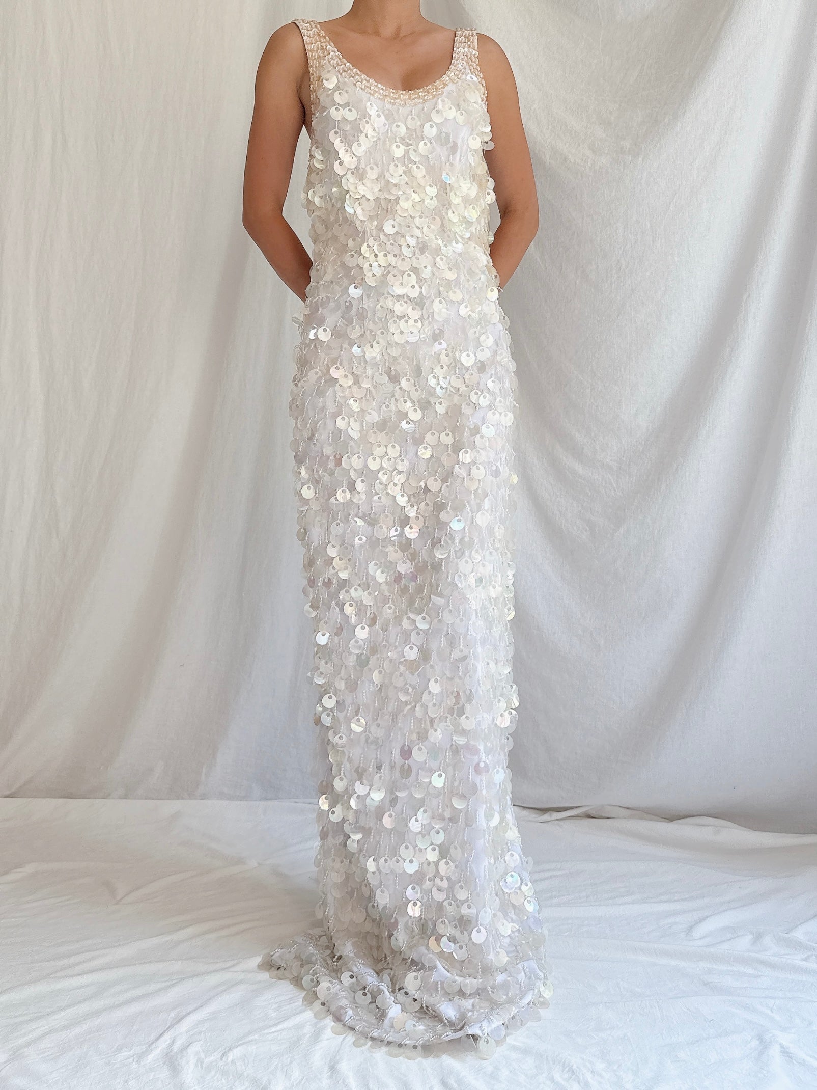 Vintage Paillette Gown - S