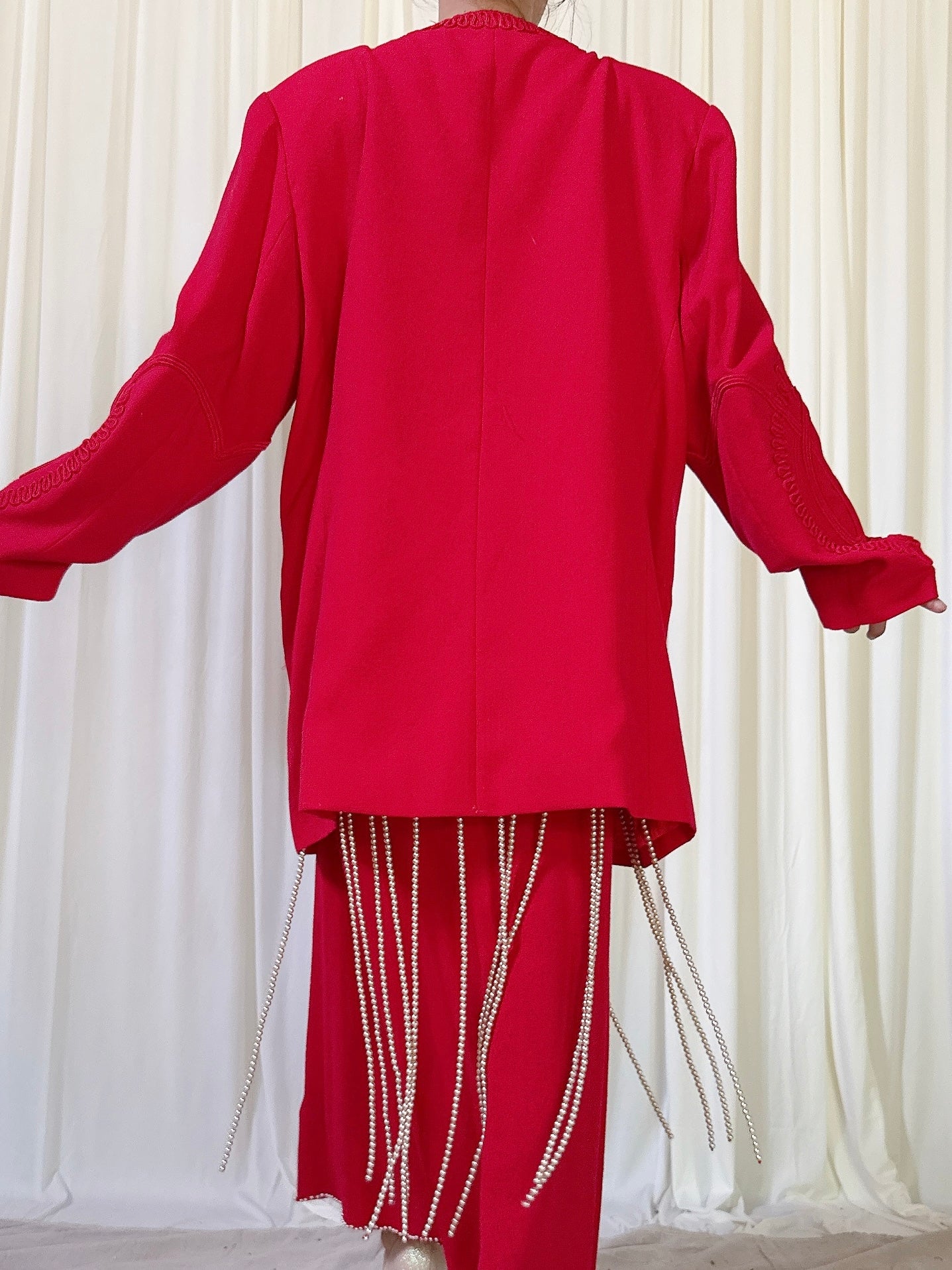 Vintage Magali Red Jacket - UK 16