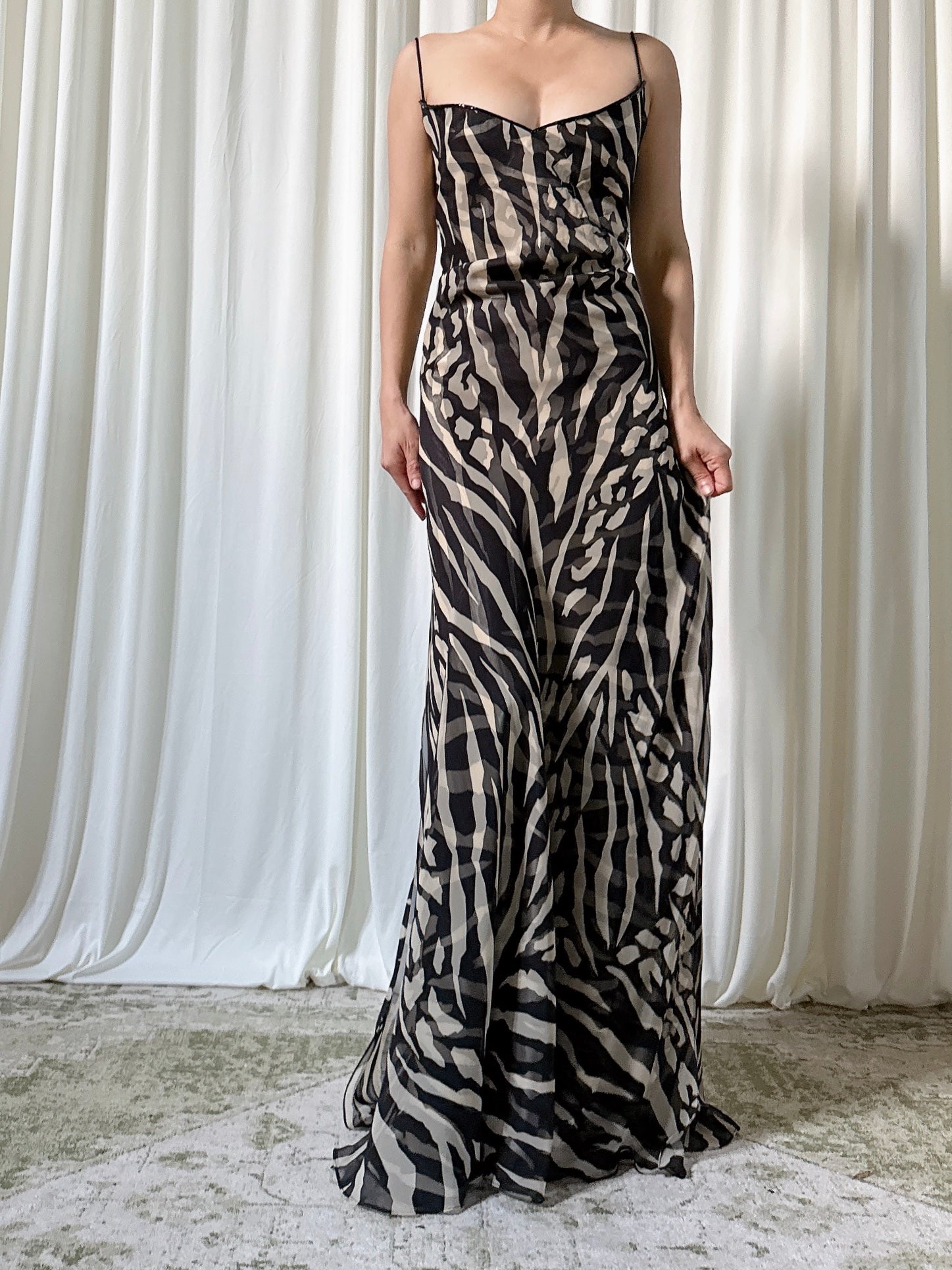 Vintage After Six Animal Print Dress - US 14