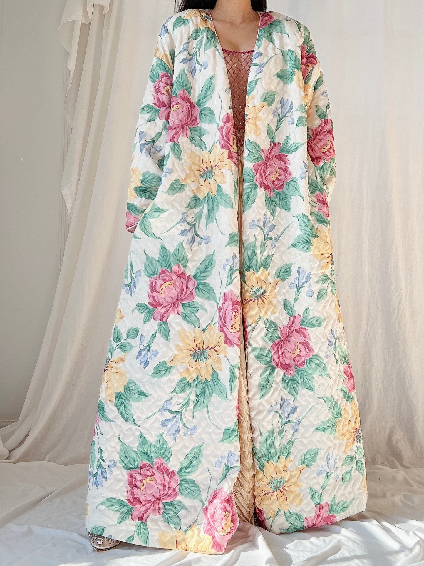 Vintage Mary McFadden Floral Duster - OSFM