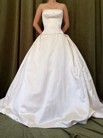 1990s Reem Acra Silk/Satin Gown - M/8
