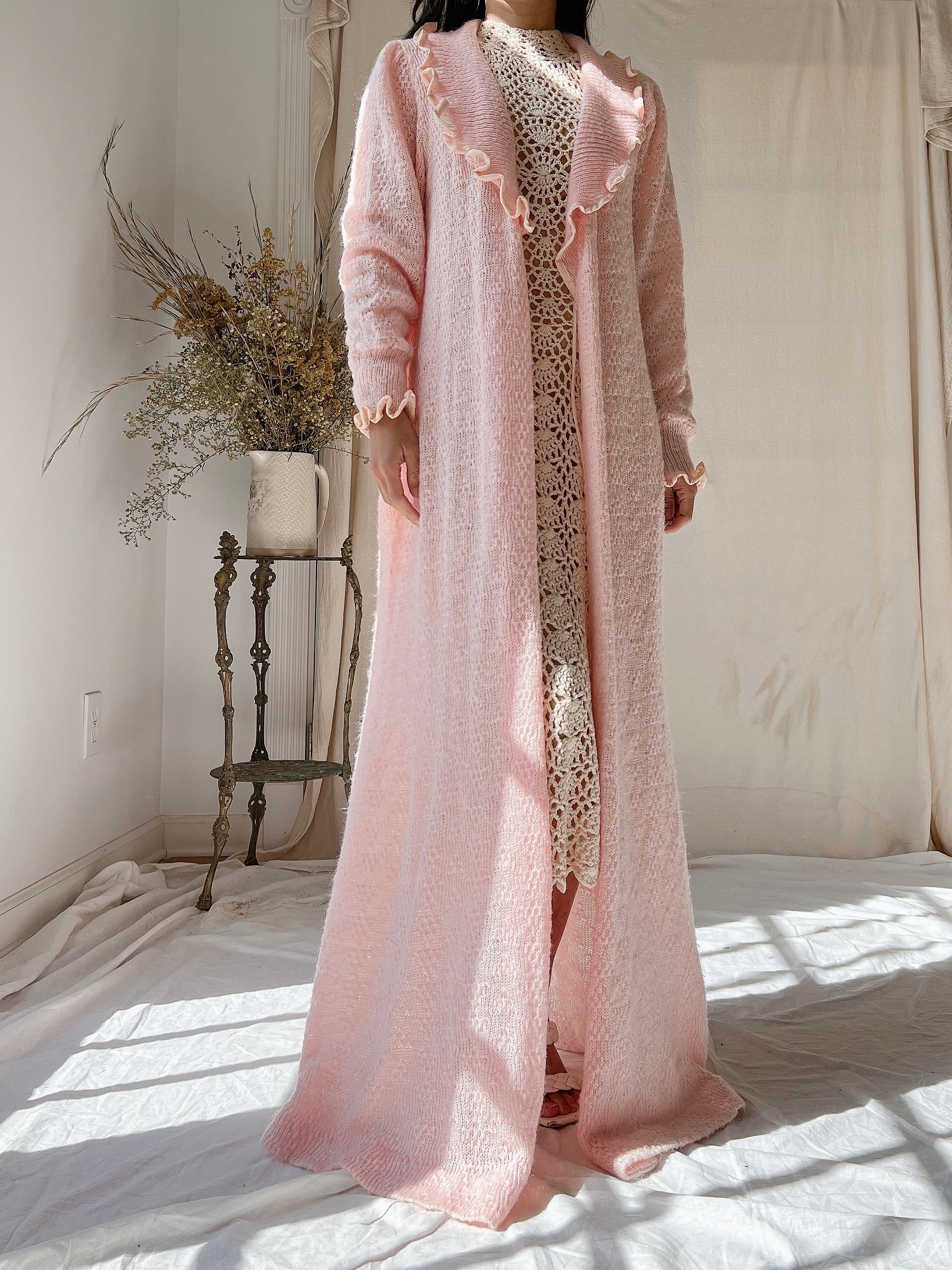 Vintage Christian Dior Mohair Knit Duster - M