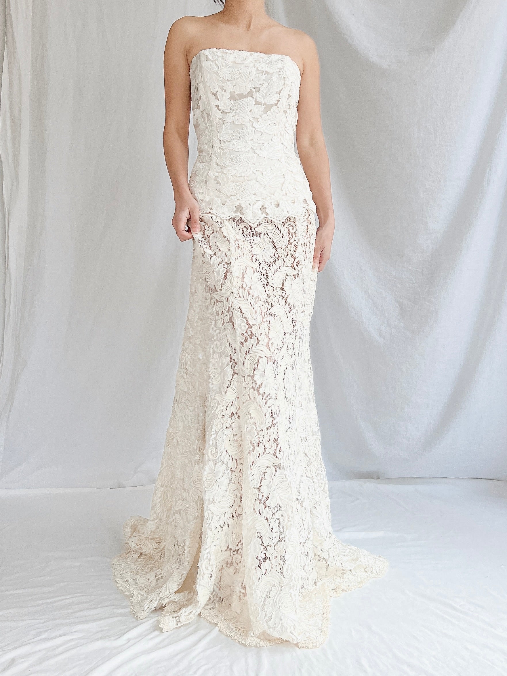 Vintage Lace Bustier & Skirt - S/3