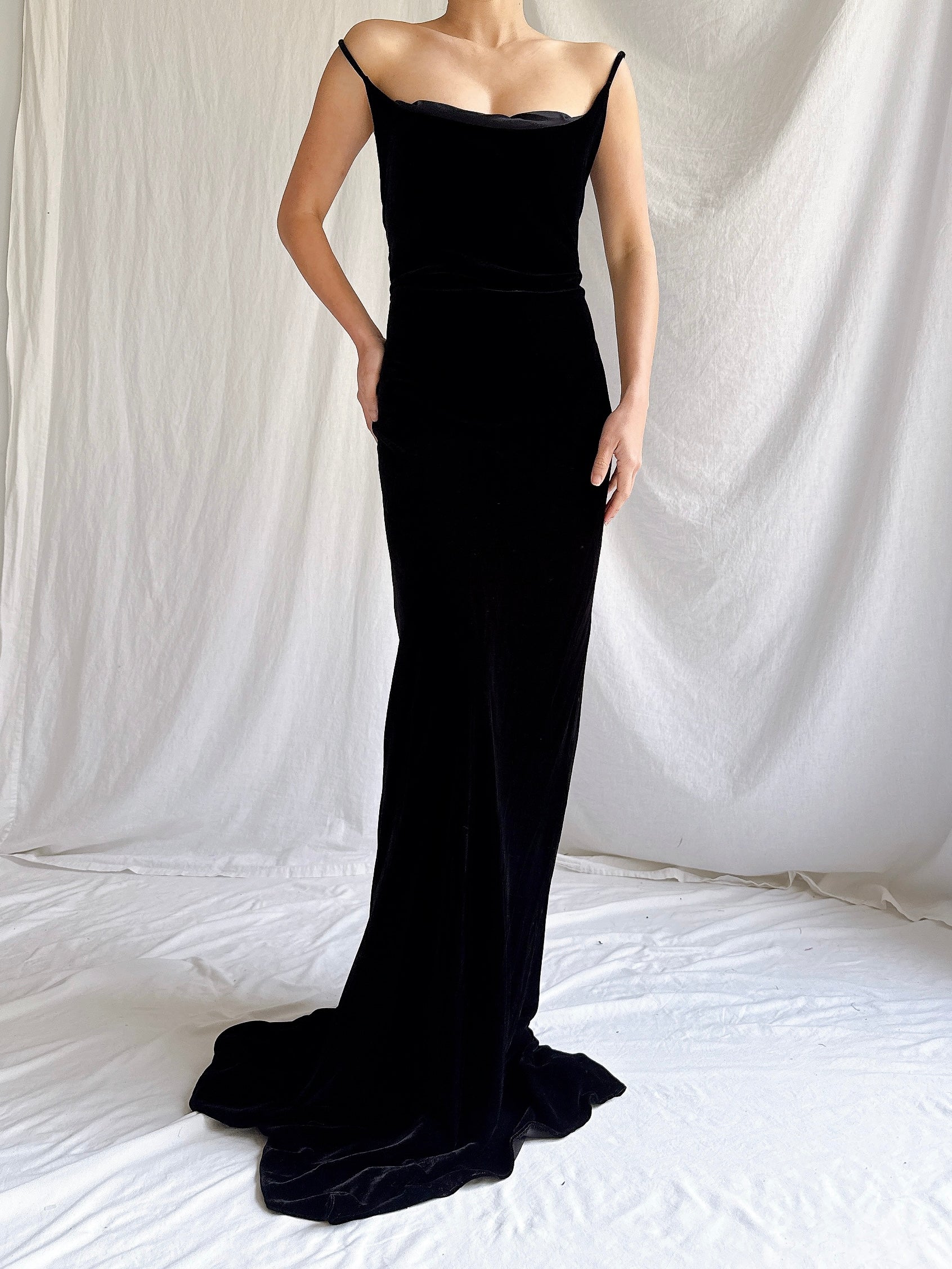 Vintage Helen David UK Silk Gown - M