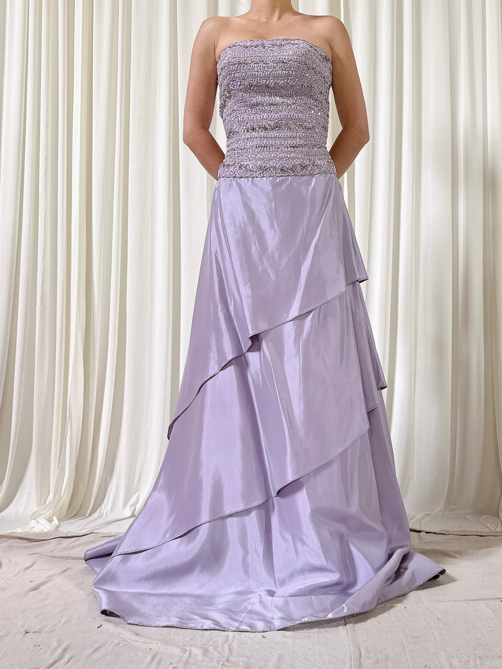 Vintage Steven Yearrick Lilac Dress - Size 6