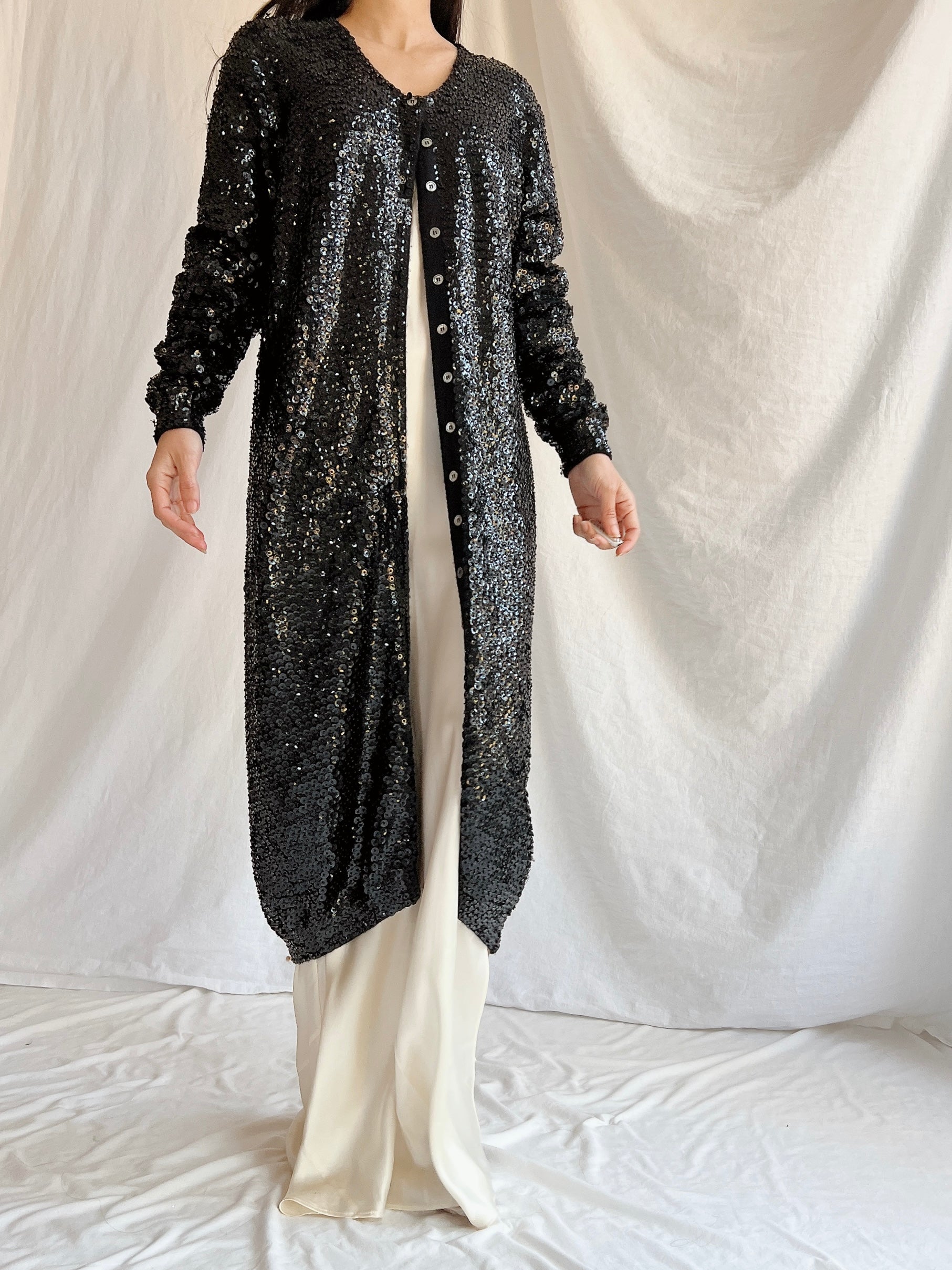 Vintage Norma Kamala Wool Sequins - M