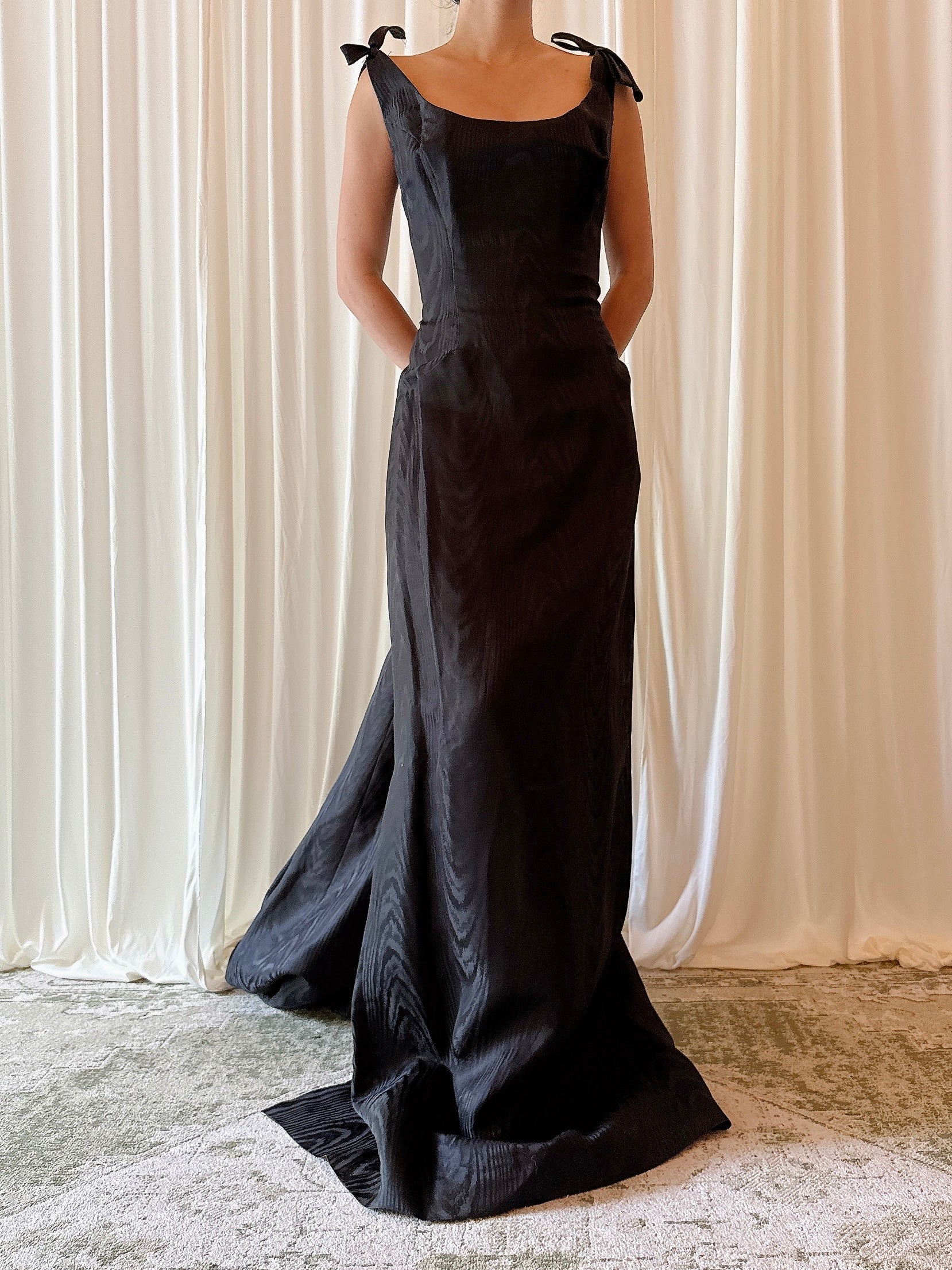 Vintage Belleville Sassoon Black Dress - UK 14