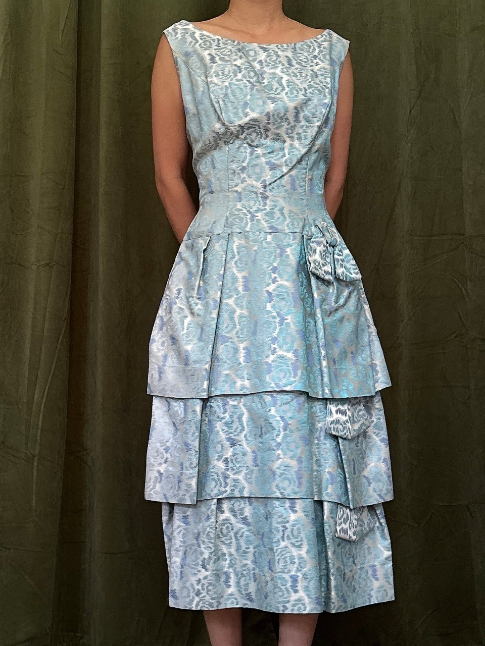 1960 Jacquard Dropped Waist Dress - XS/S