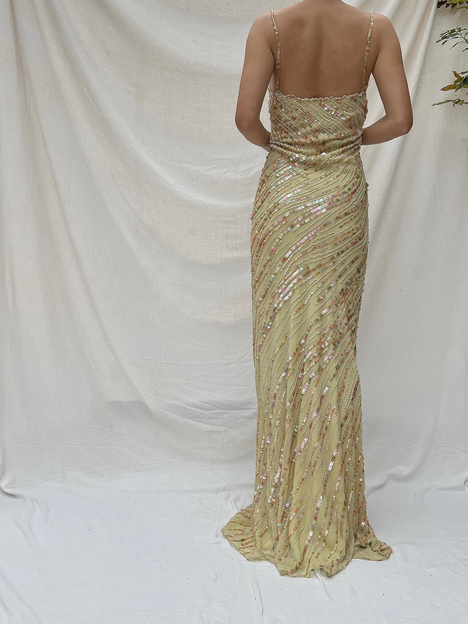 Vintage Jenny Packham Silk Bias Cut Gown - 4-8