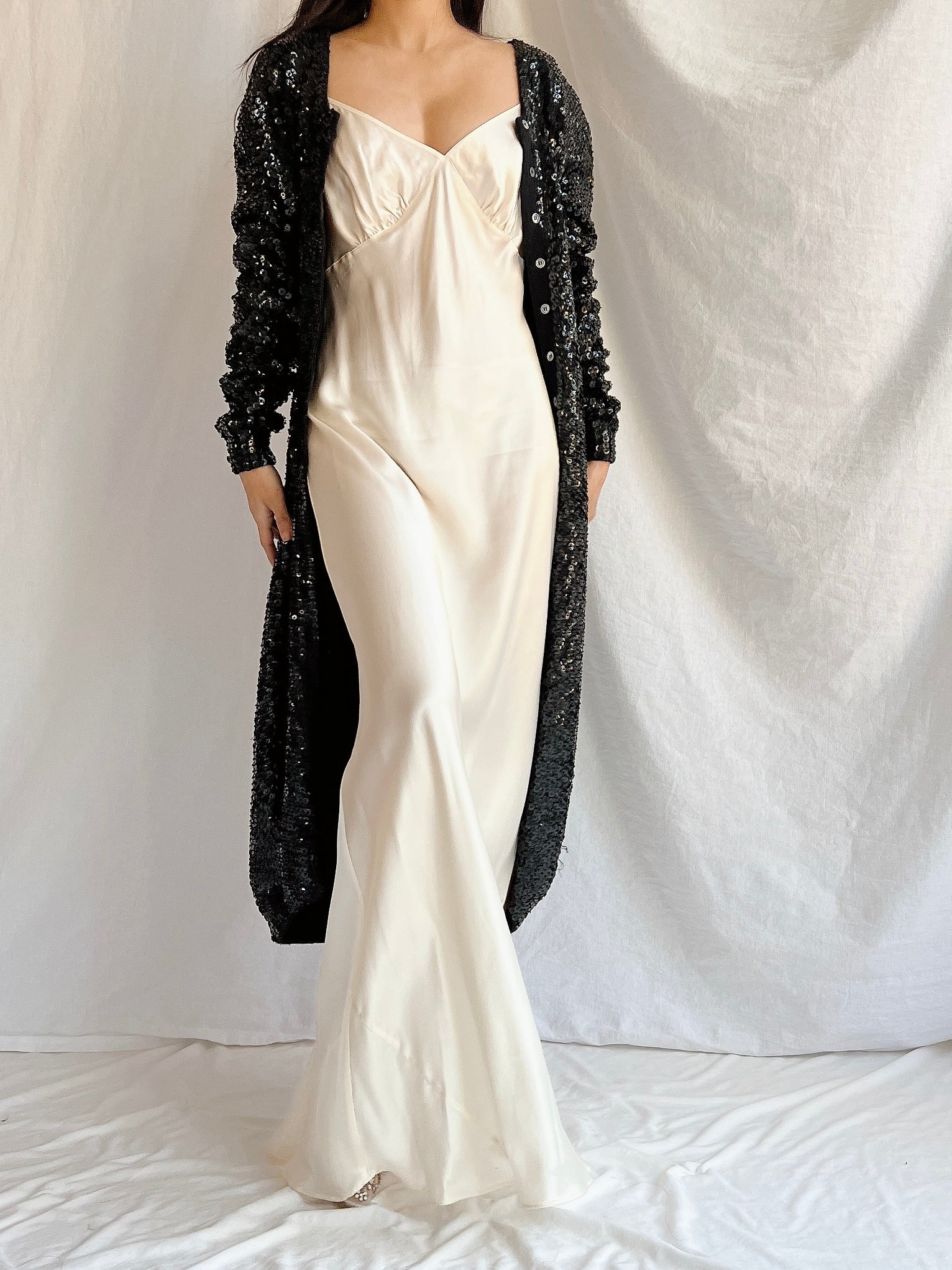 Vintage Norma Kamala Wool Sequins - M