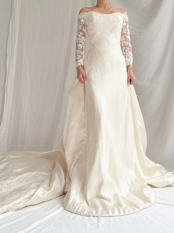 Vintage Lorenzo Caprile Couture Silk Gown - S/4/6