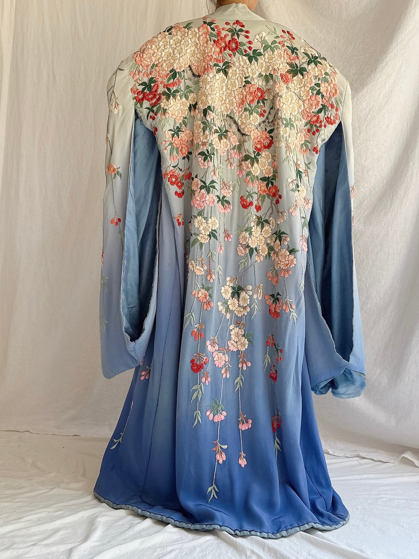 Antique Ombre Cherry Blossom Kimono - OSFM