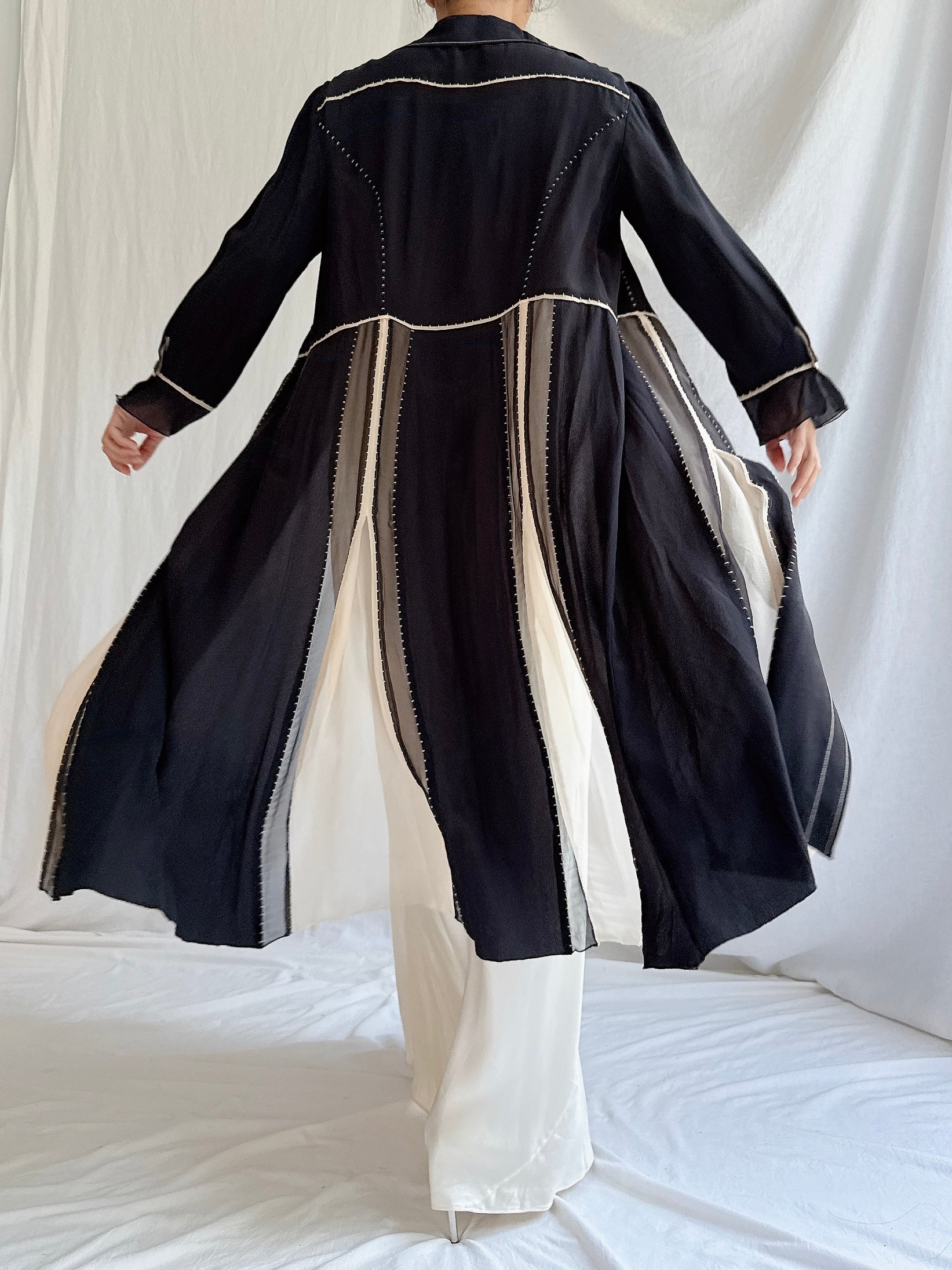 Vintage Alberta Ferretti Silk Duster - S