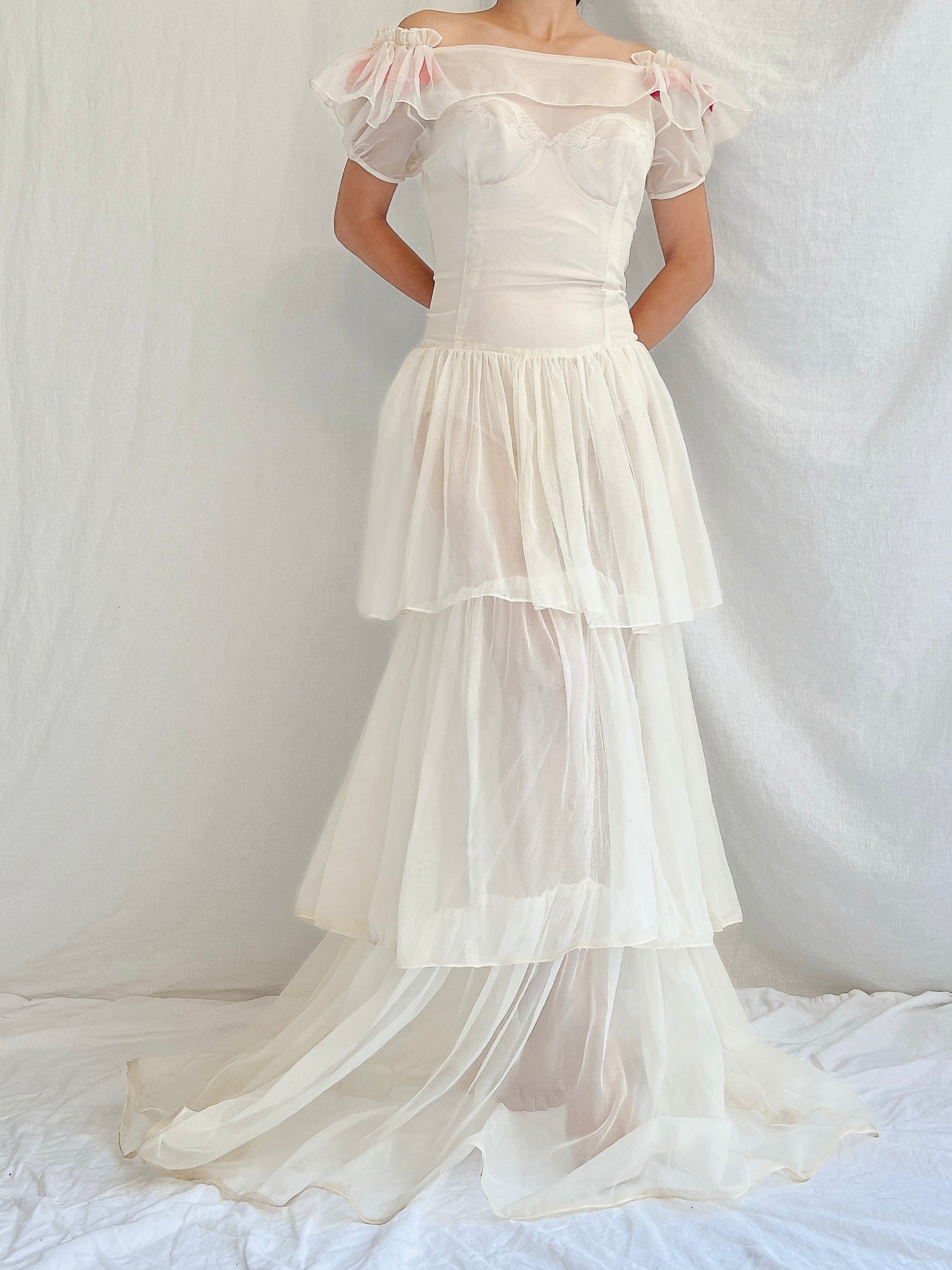 1950s Net Layered Gown - S/M