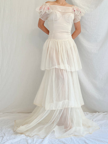 1950s Net Layered Gown - S/M