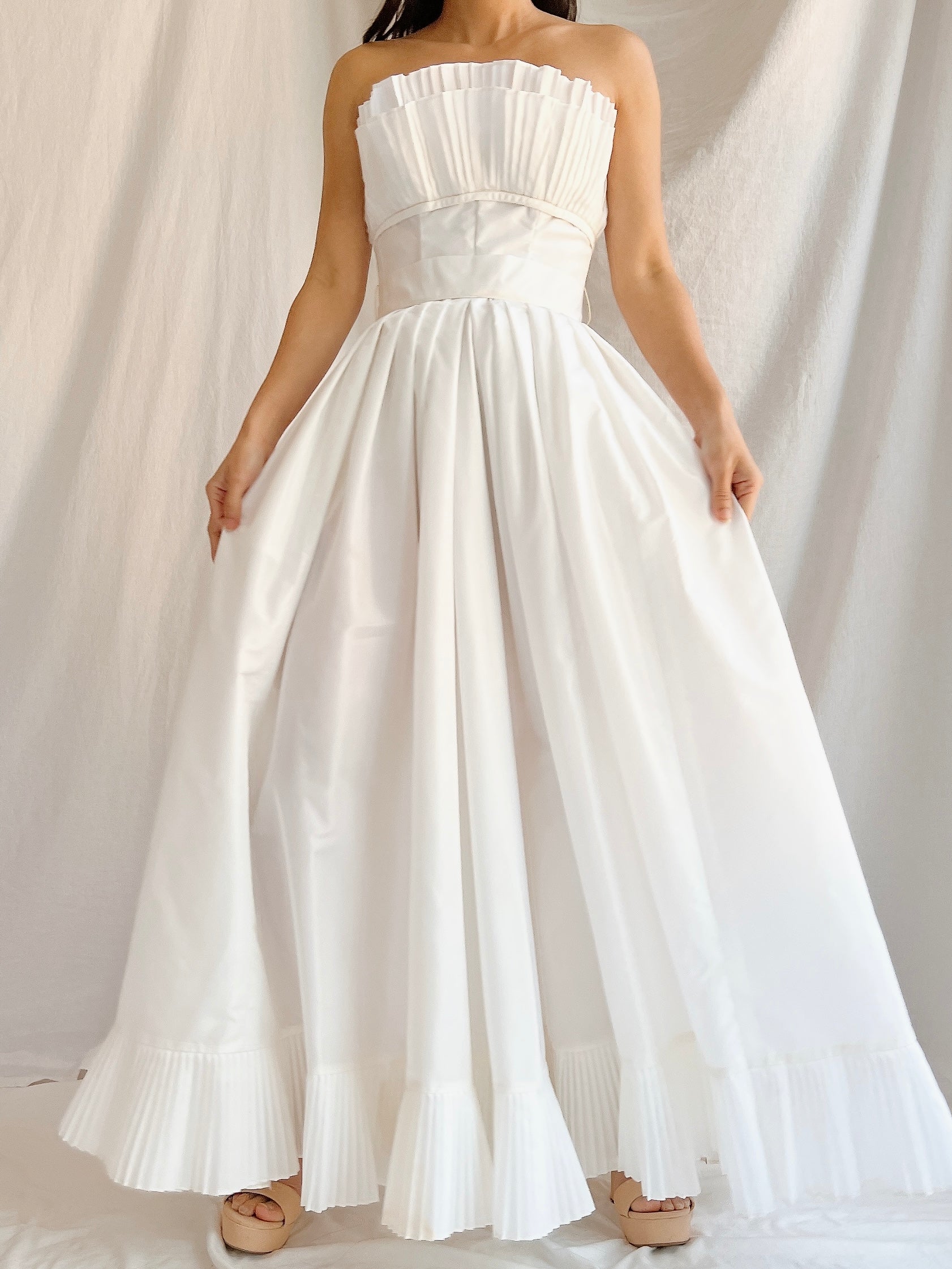 Vintage Victor Costa Tafetta Dress - XS