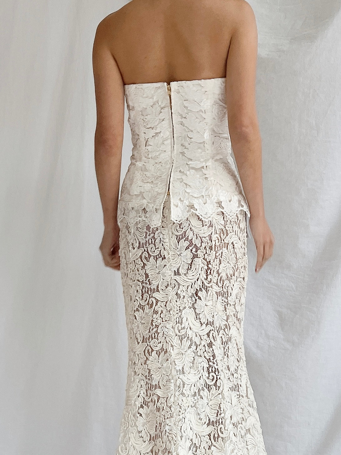Vintage Lace Bustier & Skirt - S/3