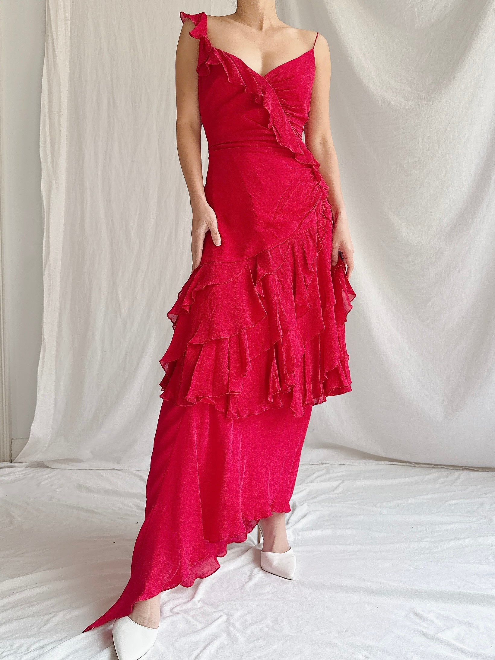 Vintage Italian Silk Gown - M/L