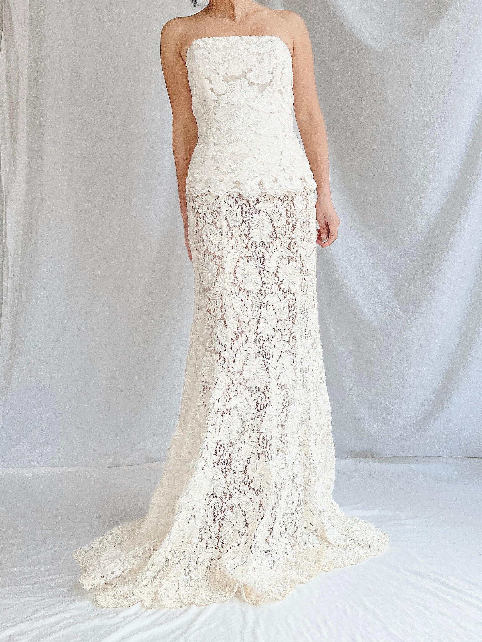 Vintage Lace Bustier & Skirt - S/3