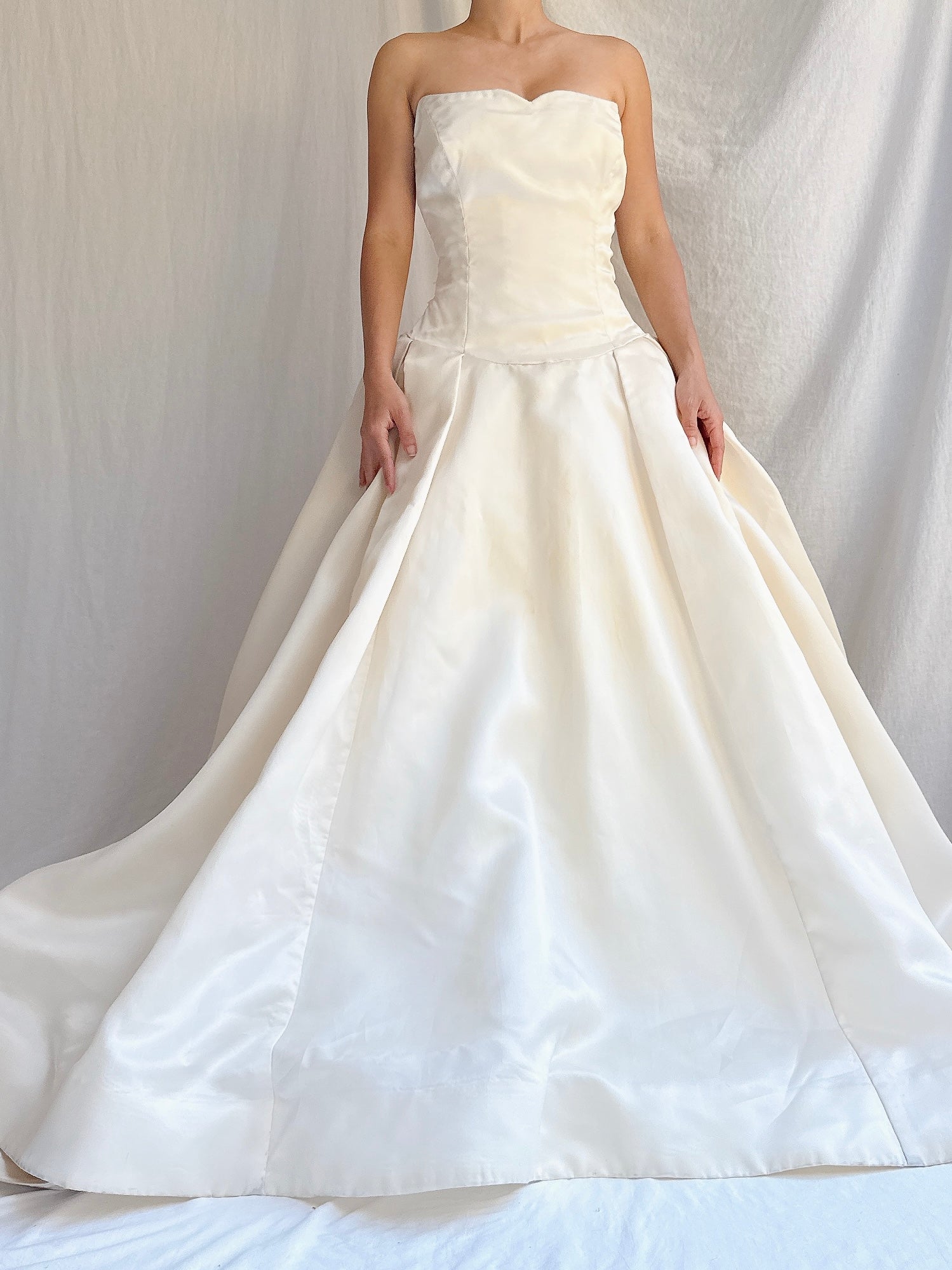 Vintage Kleinfeld Couture Silk Organza Gown - M 6/8