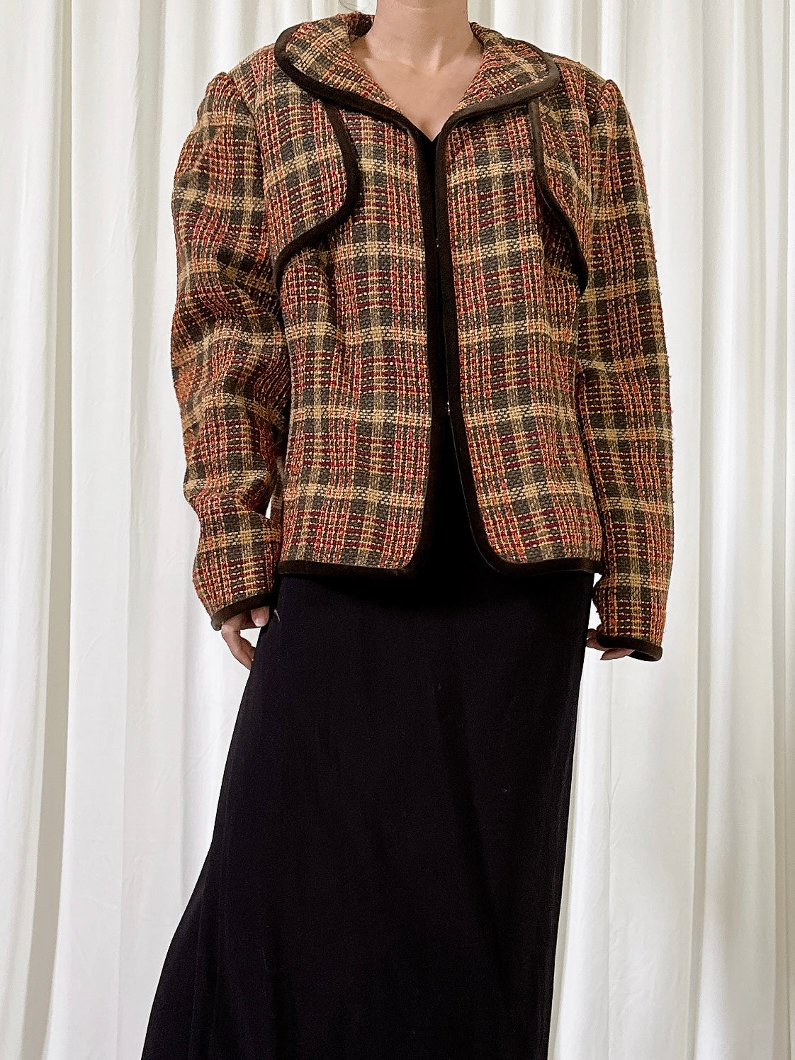 Vintage Solva Tweed Jacket - Size 46
