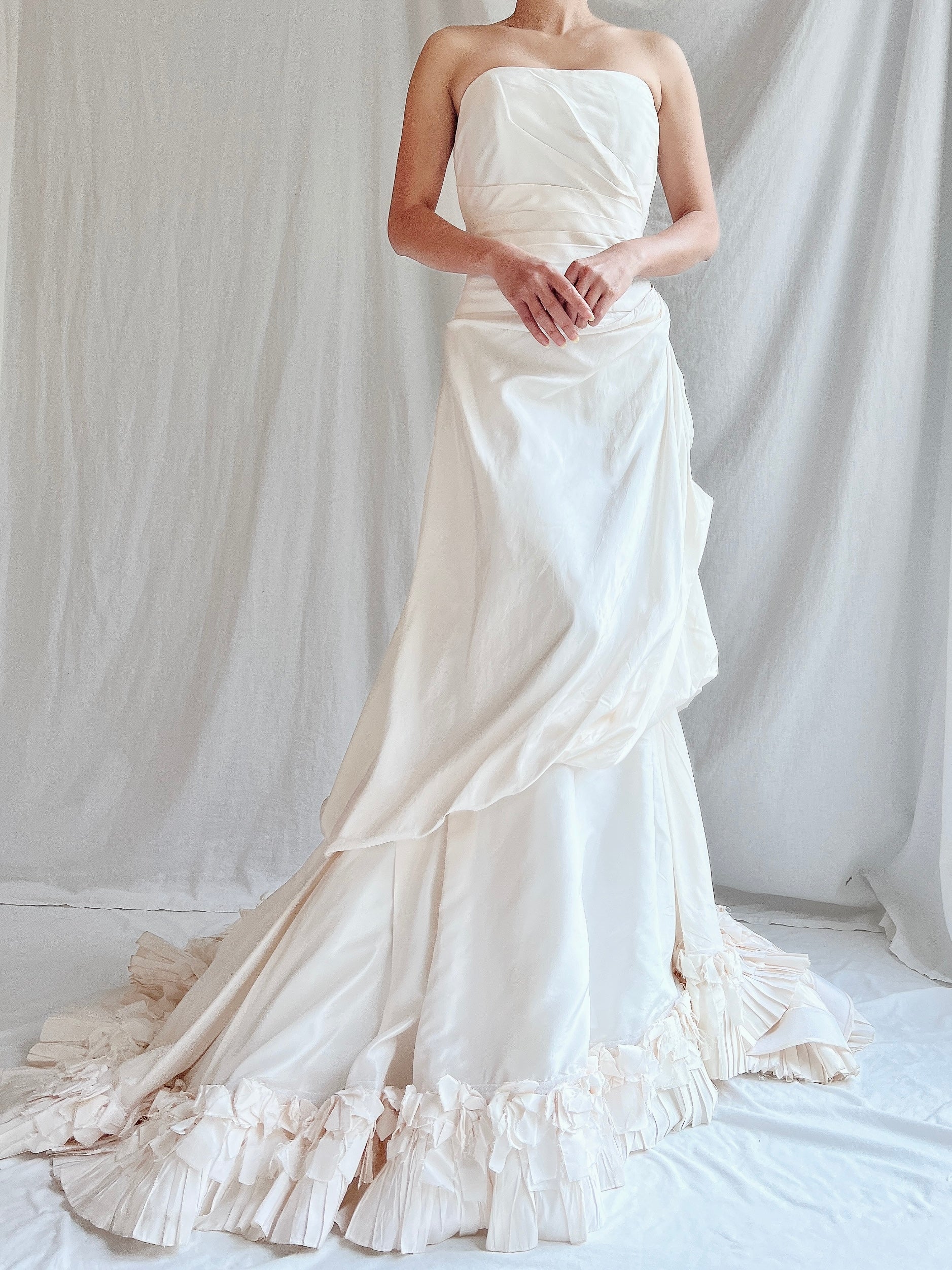 Vintage Liancarlo Couture Silk Strapless Gown - S/4