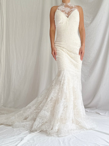 00 Vera Wang Silk Lace Gown - XXS/0
