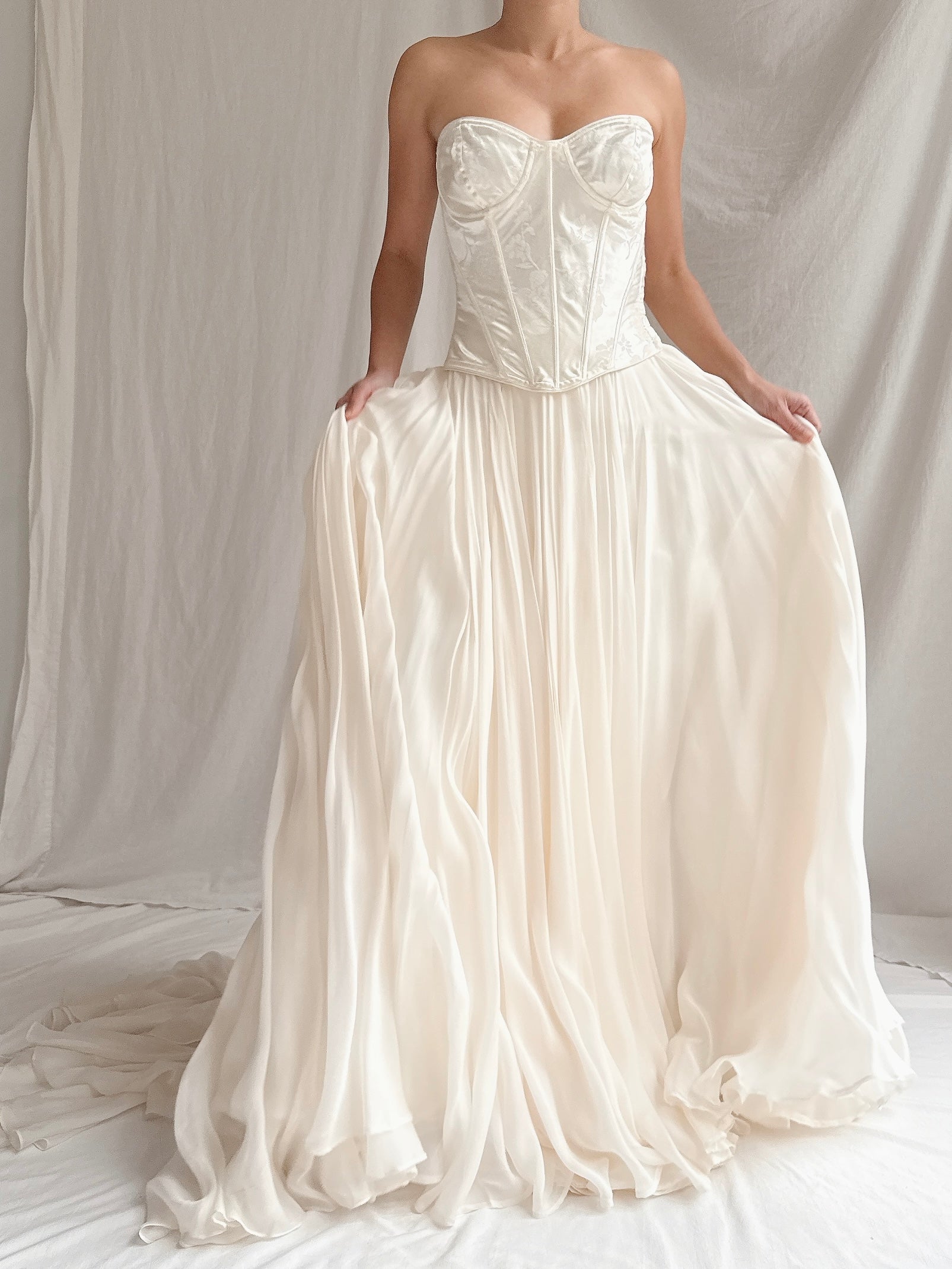 Vintage Silk 2-Piece Set - S-M