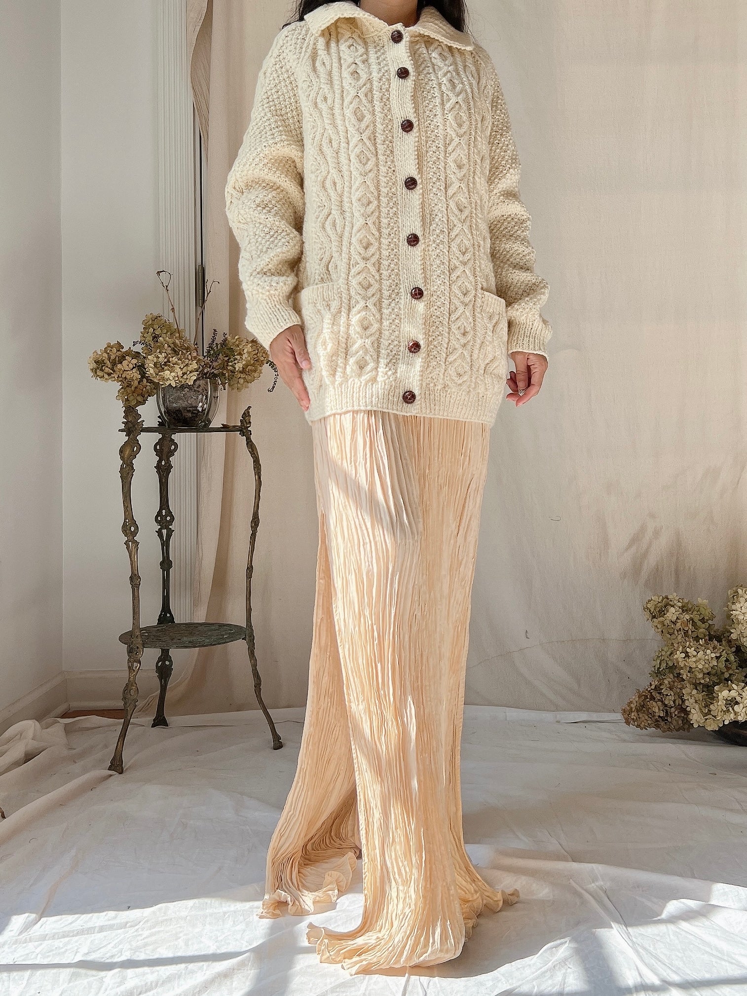 Vintage Irish Wool Cardigan - M/L